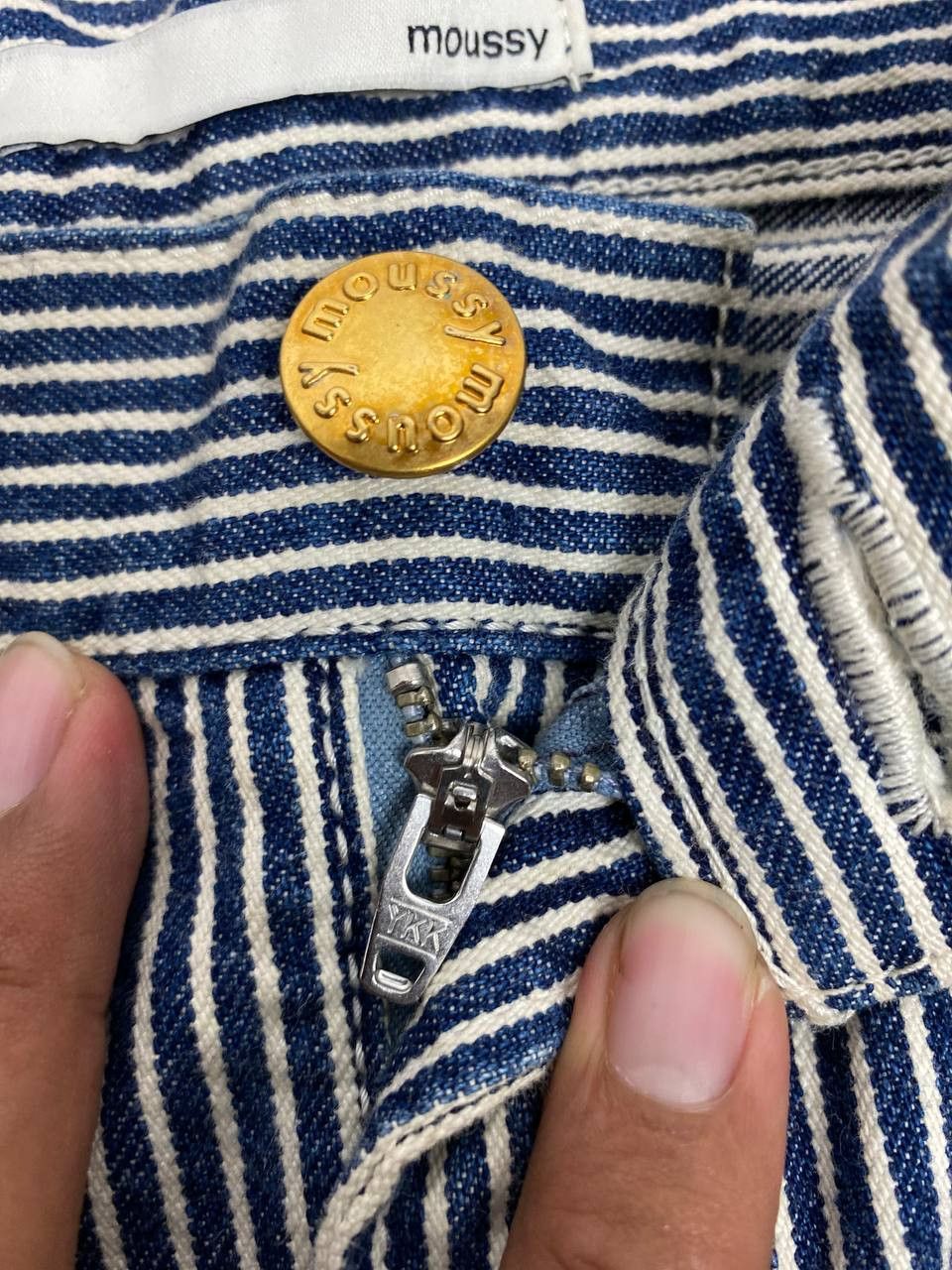 Japanese Brand moussy japanese brands hickory striped denim nice design Size US 30 / EU 46 - 8 Thumbnail