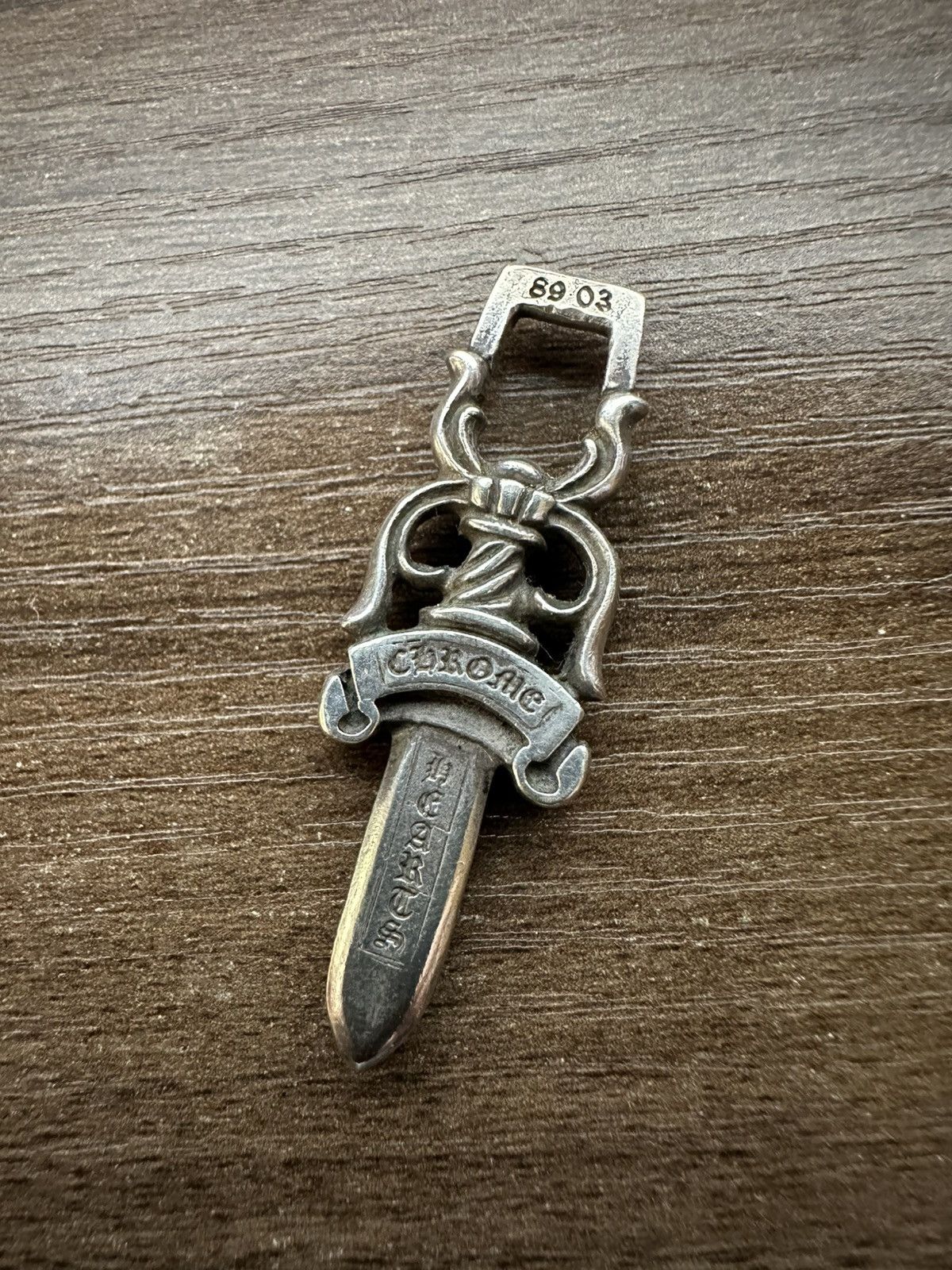 Chrome Hearts Chrome Hearts #10 Large Dagger Zipper Pendant Silver