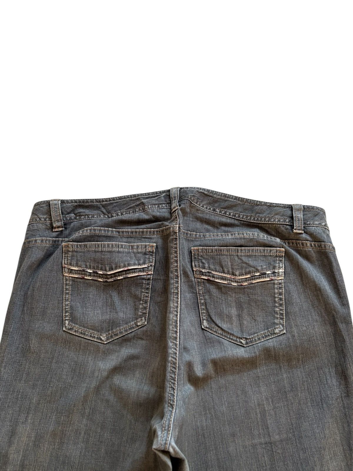 Burberry × Designer Vintage Burberry London Mud Wash Distressed Rip Baggy Jean Size US 36 / EU 52 - 8 Thumbnail