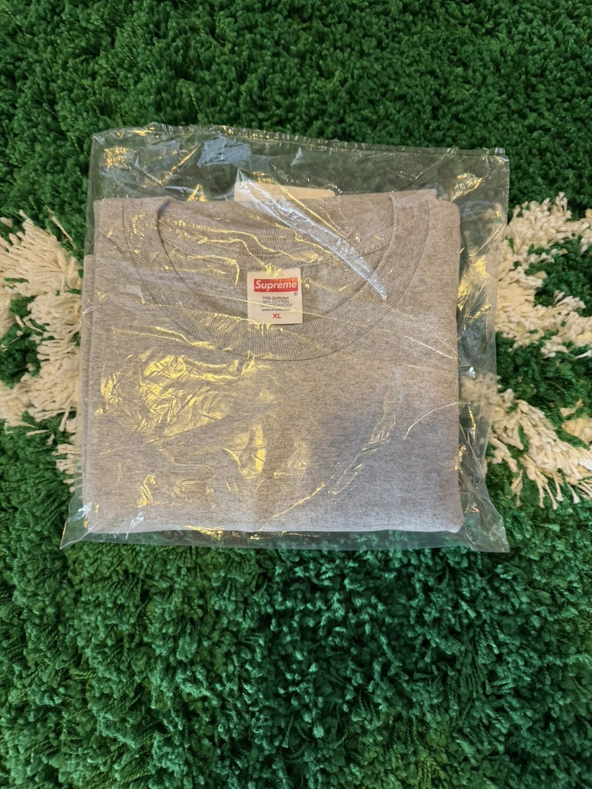 Supreme Supreme Arabic Box Logo Tee Gray XL Size US XL / EU 56 / 4 - 2 Thumbnail