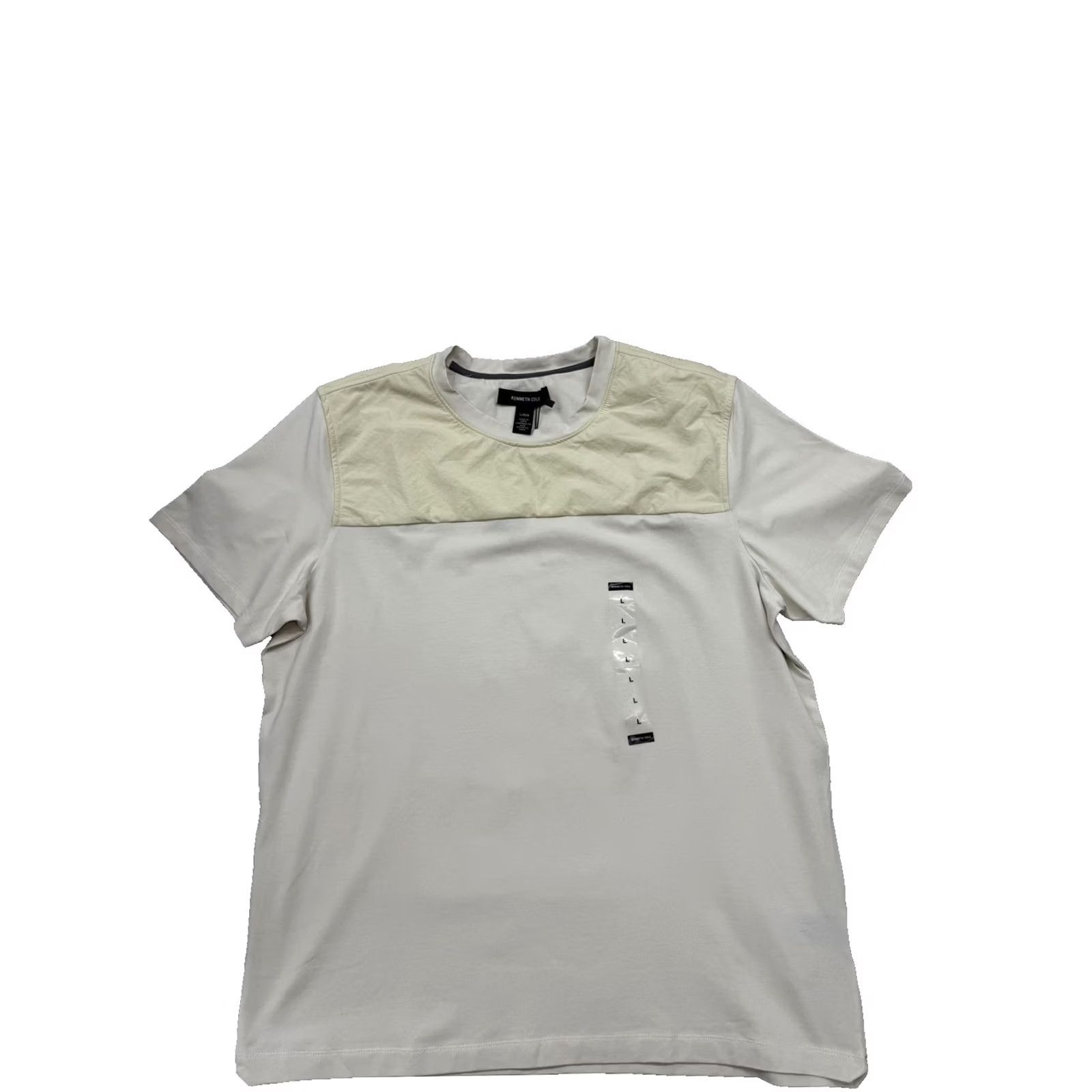Kenneth Cole Kenneth Cole Men’s White L Short Sleeve Crew Neck T-Shirt Cotton Spandex Size US L / EU 52-54 / 3 - 2 Thumbnail