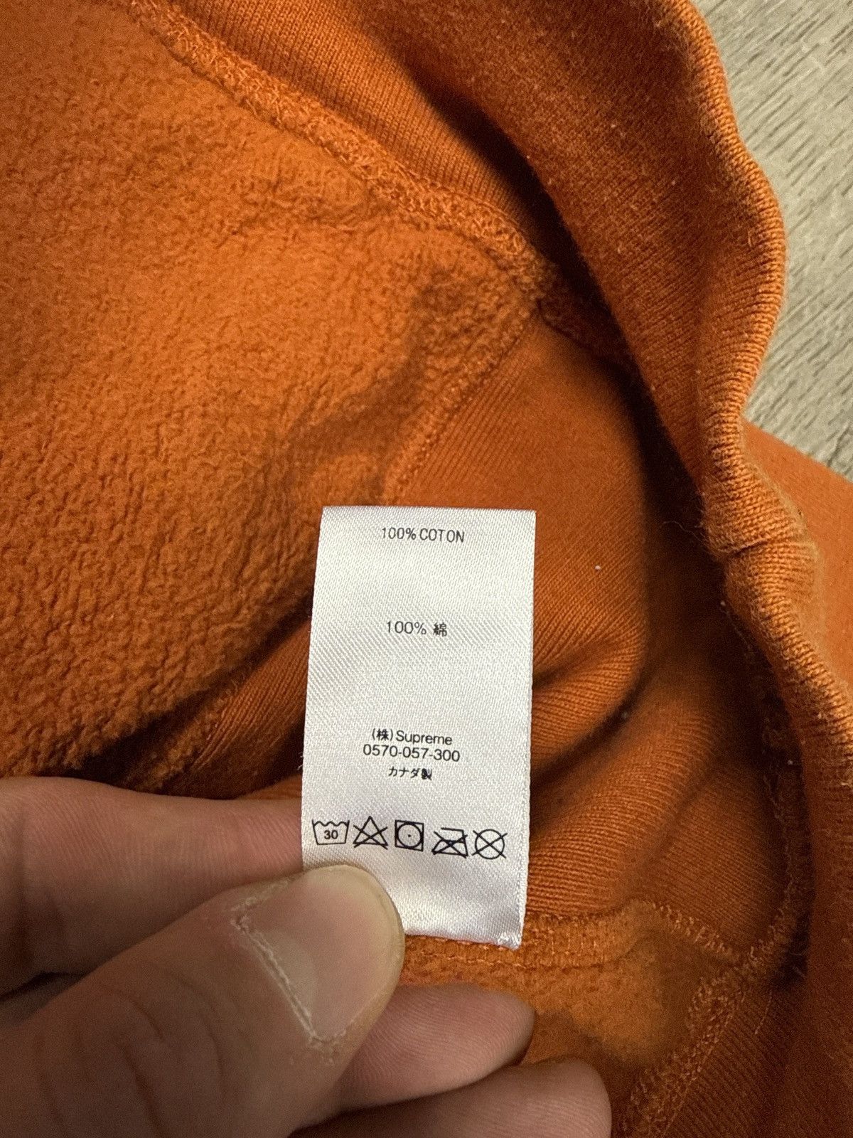 Supreme Supreme 2018 embroidered hood orange Size US M / EU 48-50 / 2 - 5 Thumbnail