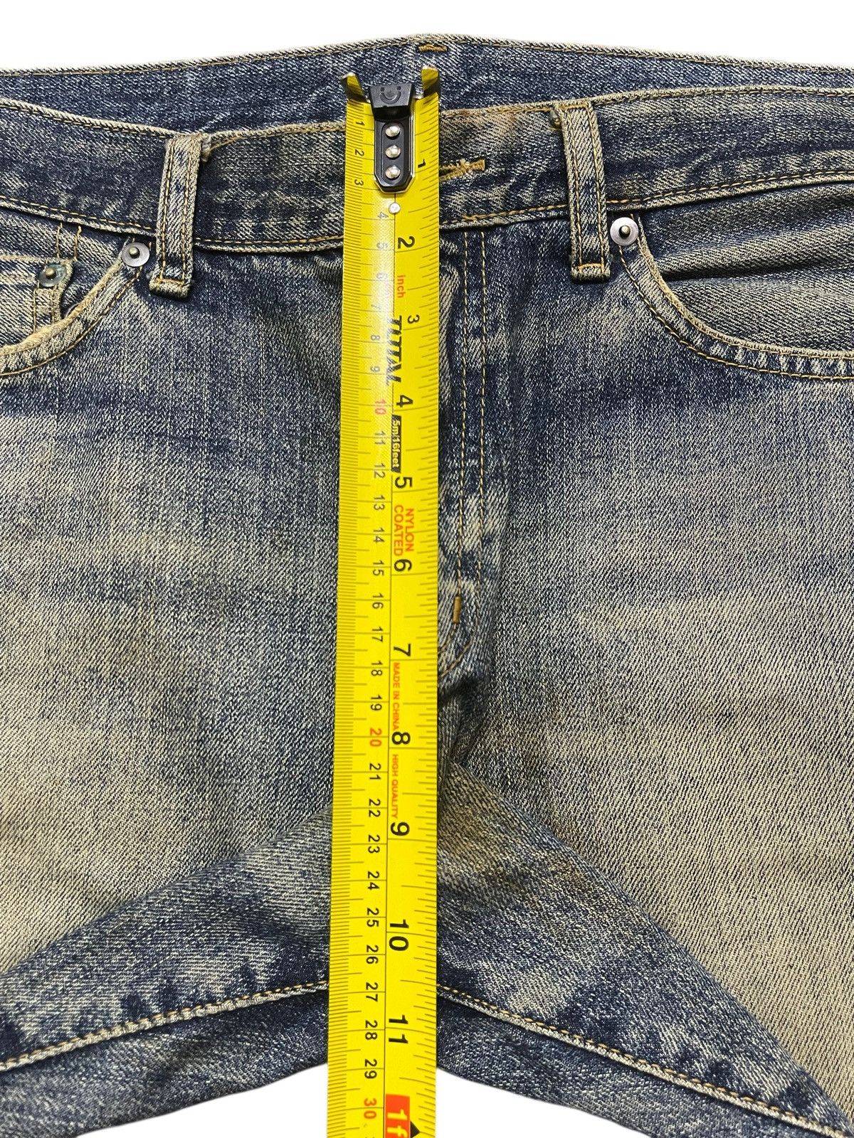 Uniqlo Vintage Japanese Uniqlo Mud Wash Distress Bootcut Jeans Size US 32 / EU 48 - 14 Thumbnail