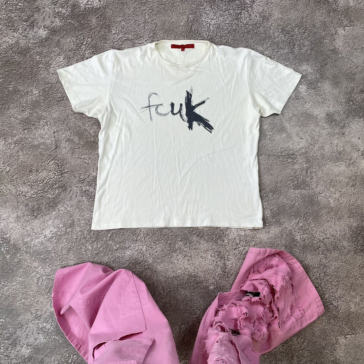 Vintage Vintage Y2K Graphic Tee Faded White Skate Streetwear Boxy M Size US M / EU 48-50 / 2 - 1 Thumbnail