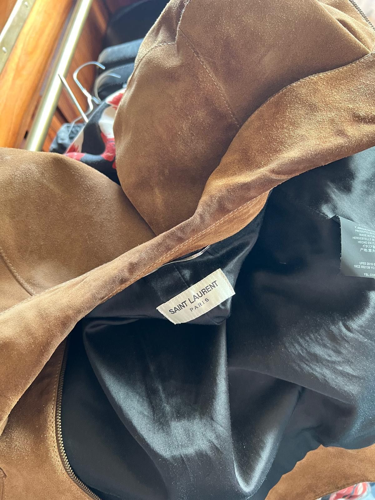Saint Laurent Paris Western Camel Saint Laurent leather jacket size 50 Size US M / EU 48-50 / 2 - 8 Thumbnail