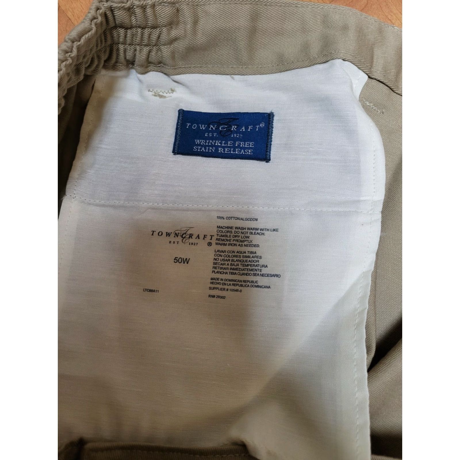 Vintage **TownCraft Khaki Casual Dress Shorts Men Size 50 Beige** User: TownCraft Khaki Casual Dress Shorts Men Size 50 Beige Size US 34 / EU 50 - 3 Thumbnail