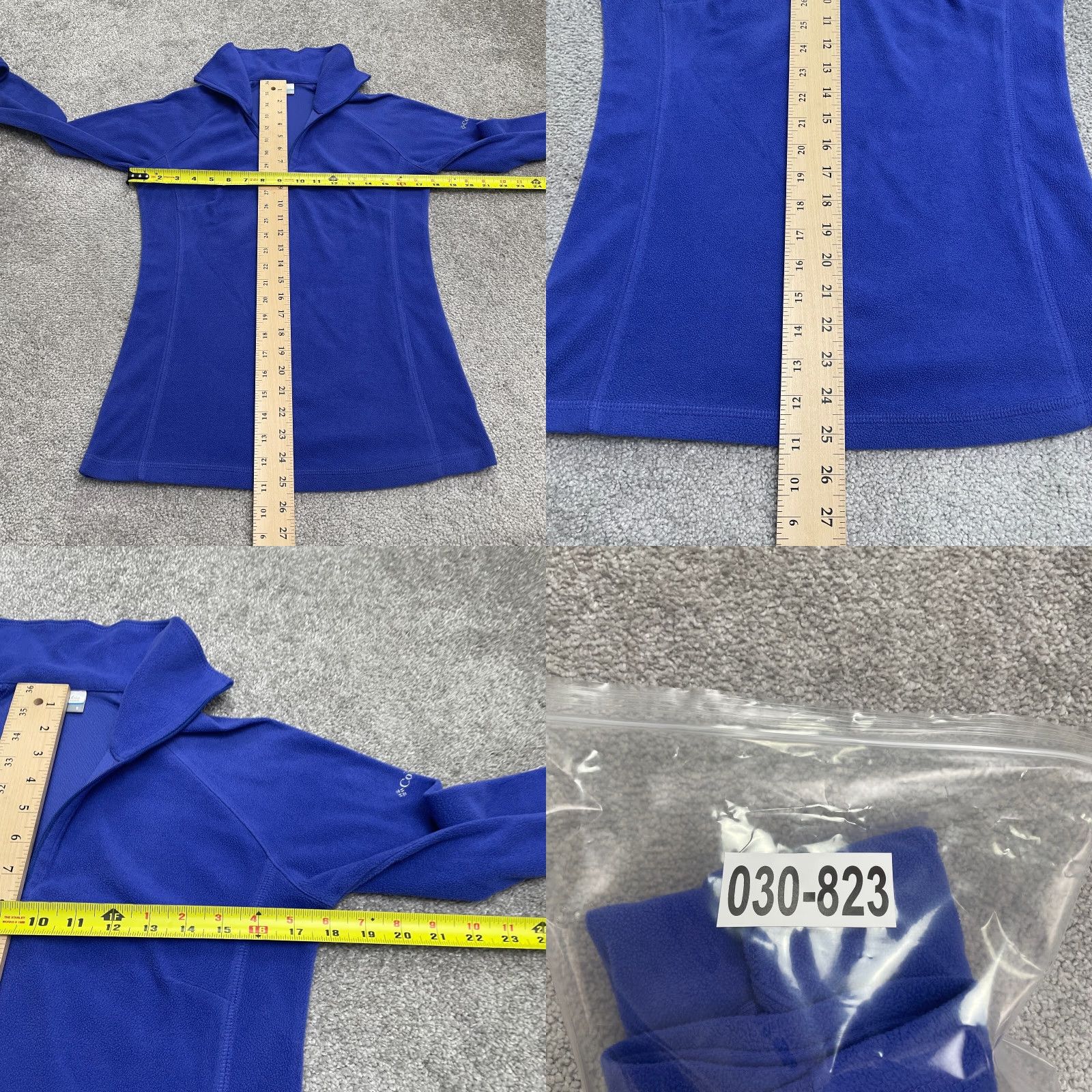 Vintage Columbia Jacket Womens Small Blue 1/4 Zip Fleece Lightweight Outdoor Mid-Length Regular Fit Size S / US 4 / IT 40 - 8 Thumbnail
