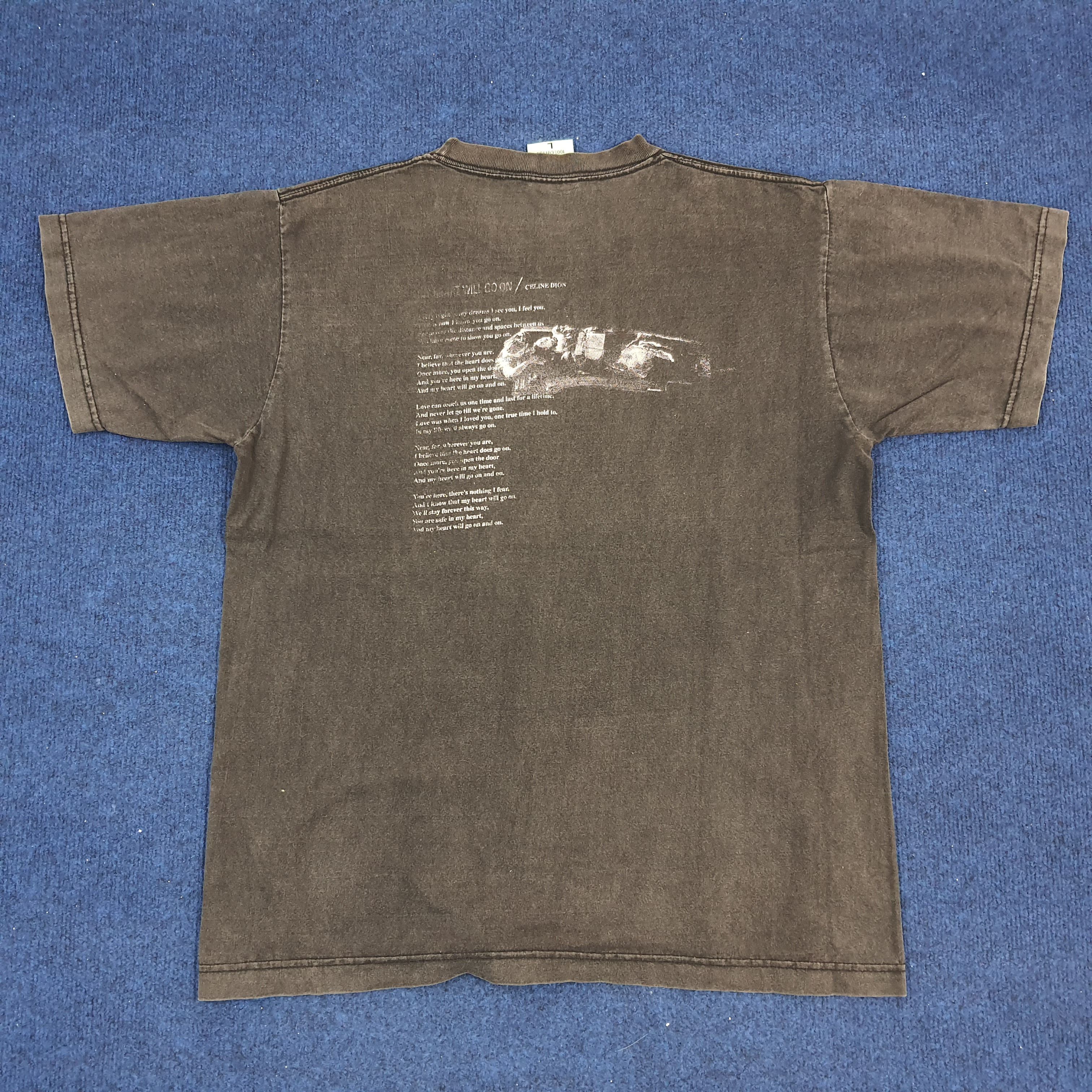 Vintage Vintage Titanic Leonardo Kate Winslet American Movie Tshirt Size US L / EU 52-54 / 3 - 3 Thumbnail