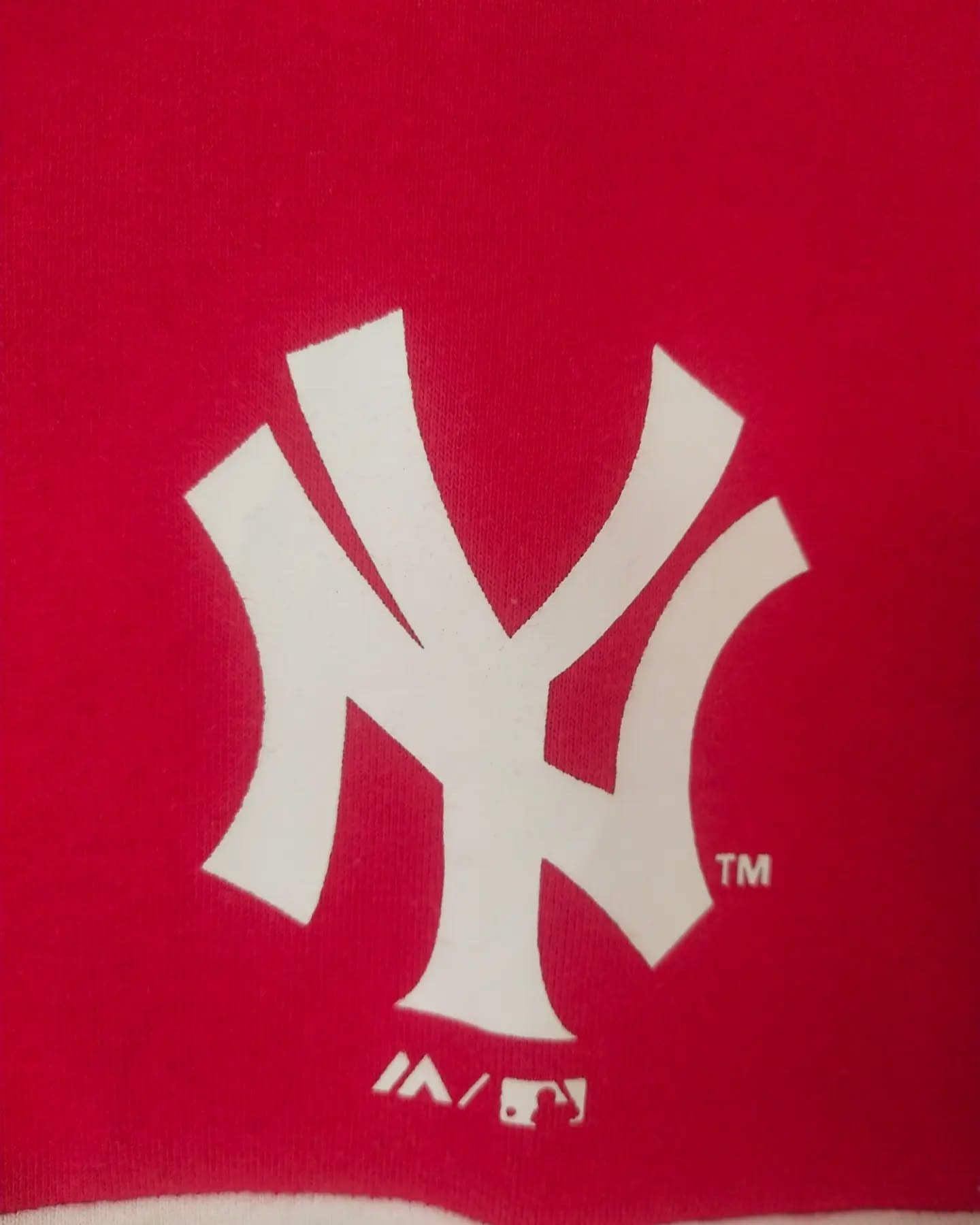 MLB New York Yankees Two Tone White Red Youth Crewneck