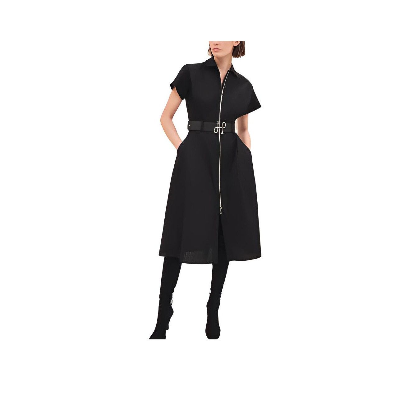 Hermes Hermès Mosaïque Popeline Zip Dress Size 36 Size XS / US 0-2 / IT 36-38 - 1 Thumbnail