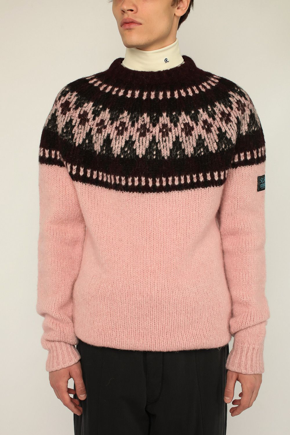 Raf Simons Raf Simons FW21 Pink Wool Sweater Size US M / EU 48-50 / 2 - 10 Thumbnail