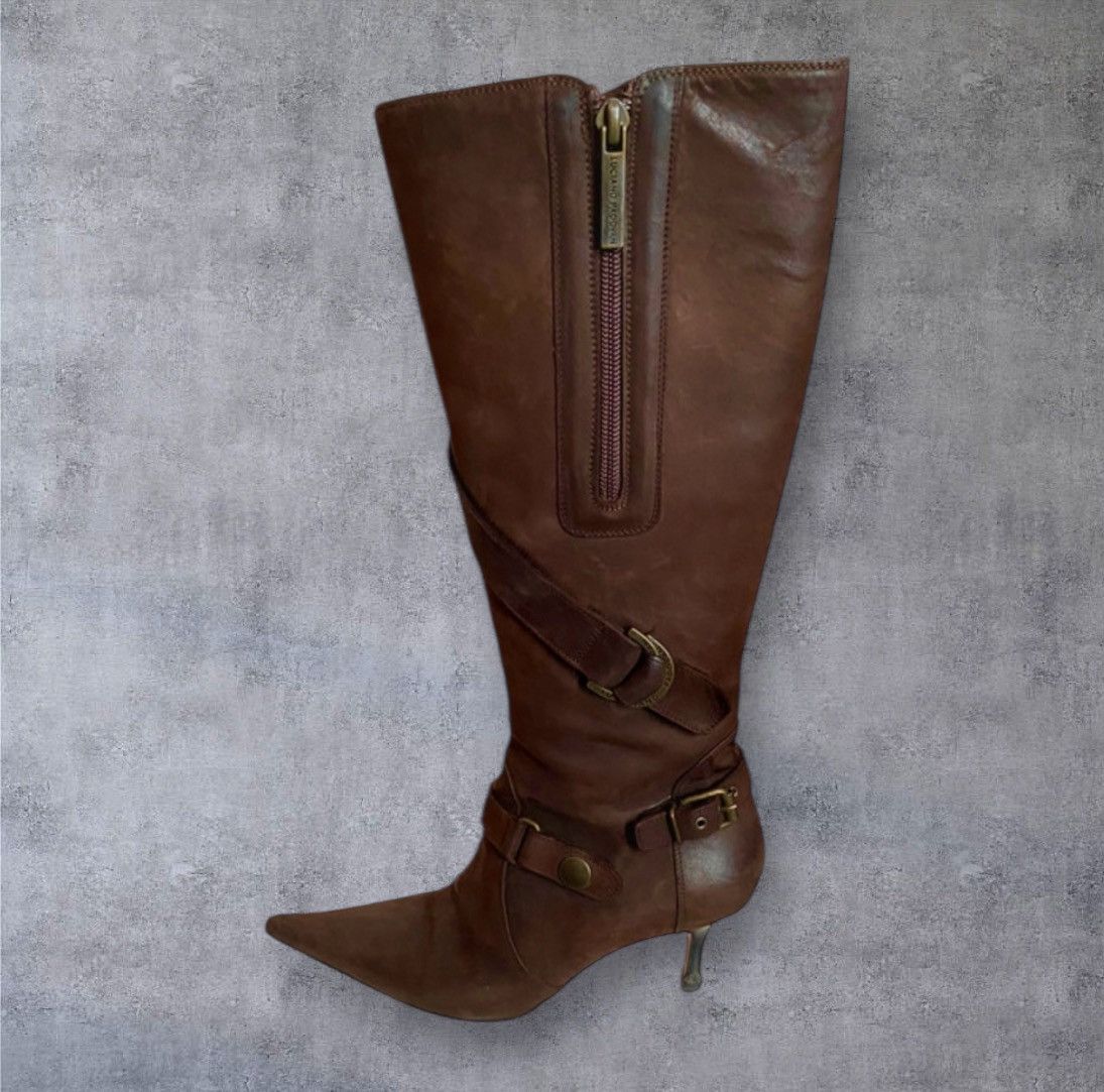 Other Luciano Padovan chocolate suede boots 36.5 Size US 5.5 / IT 35.5 - 1 Thumbnail