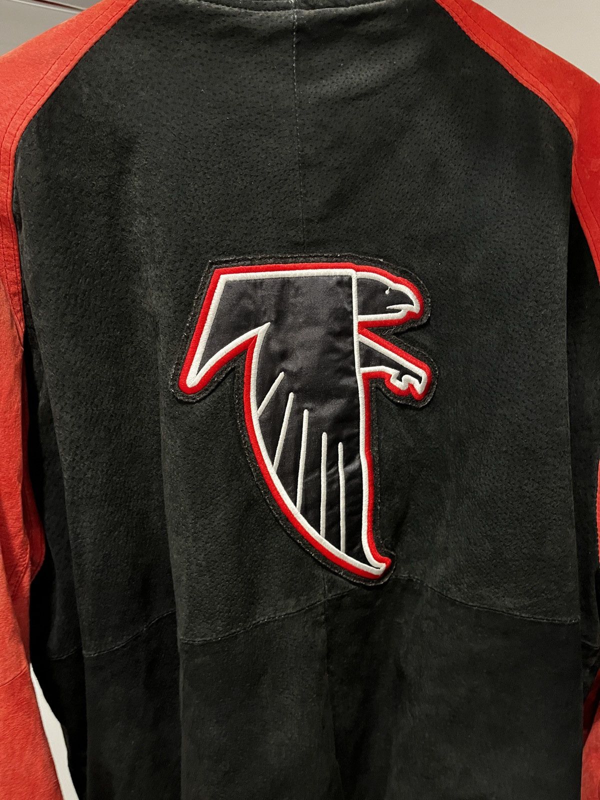 NFL Vintage Wilsons Leather x Carl Banks Atlanta Falcons Jacket Size US XL / EU 56 / 4 - 2 Thumbnail
