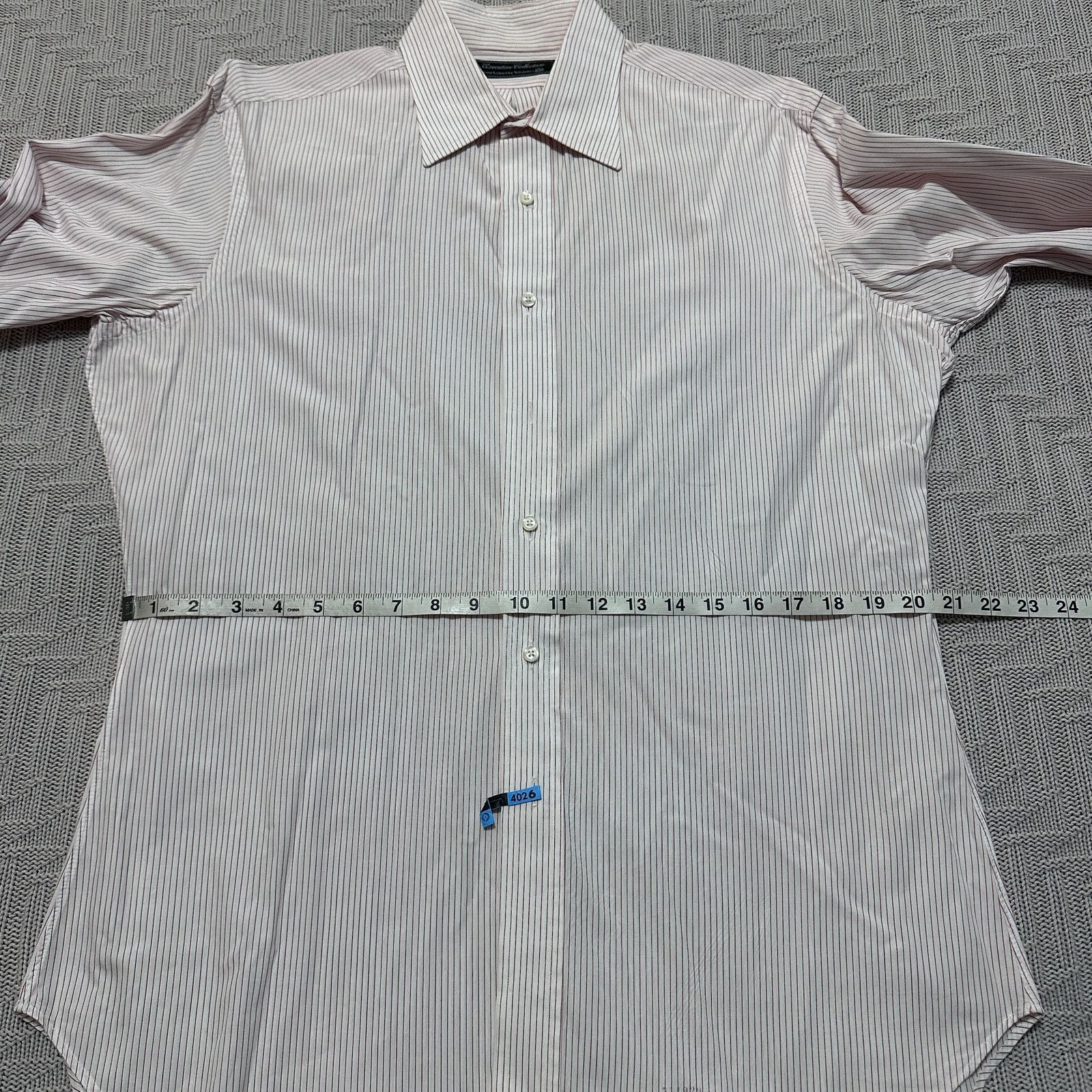 Tom James Tom James red pinstripe custom made button down size L Size US L / EU 52-54 / 3 - 8 Thumbnail