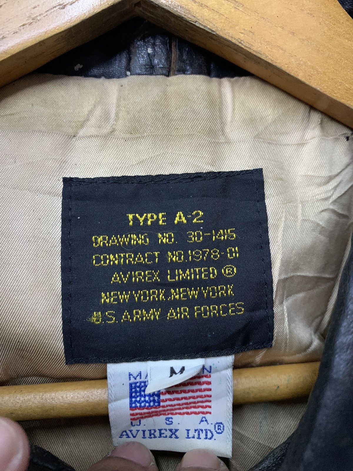 Avirex 🔥VTG AVIREX USAF TYPE A2 LEATHER JACKETS Size US M / EU 48-50 / 2 - 10 Thumbnail