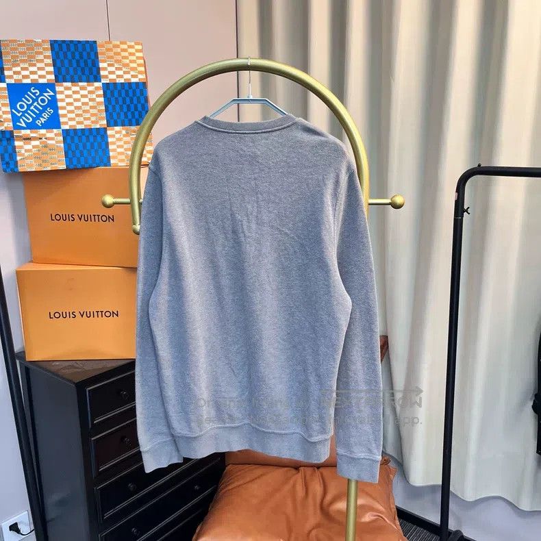 Hermes Hermes Gray Pattern Logo Hoodie Size L / US 10 / IT 46 - 2 Thumbnail