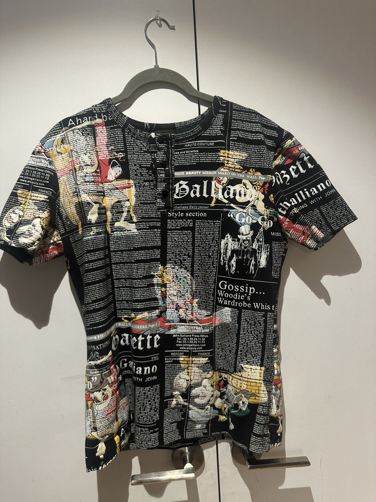 image of Jean Paul Gaultier Shirt in Black, Men's (Size Medium)