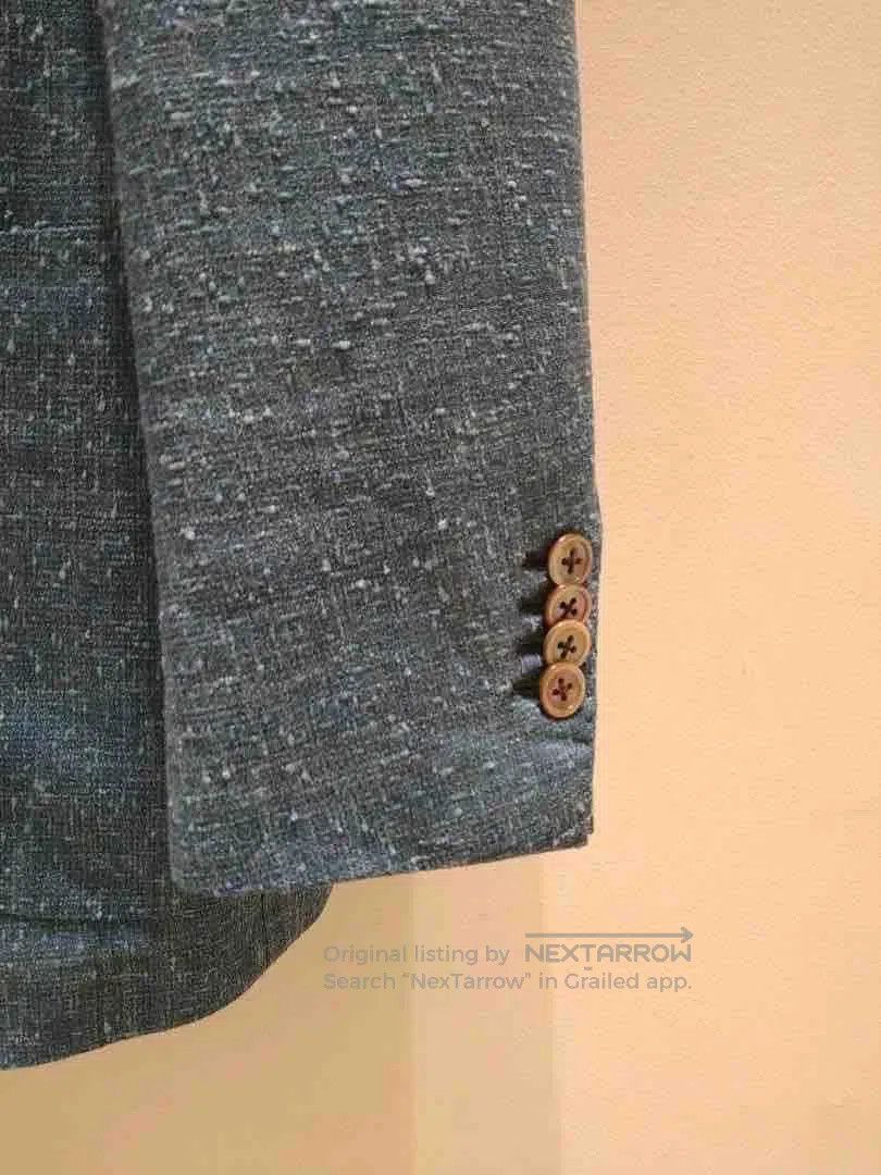 Ring Jacket custom hand-tailored jacket in turquoise blue. Size US L / EU 52-54 / 3 - 2 Thumbnail