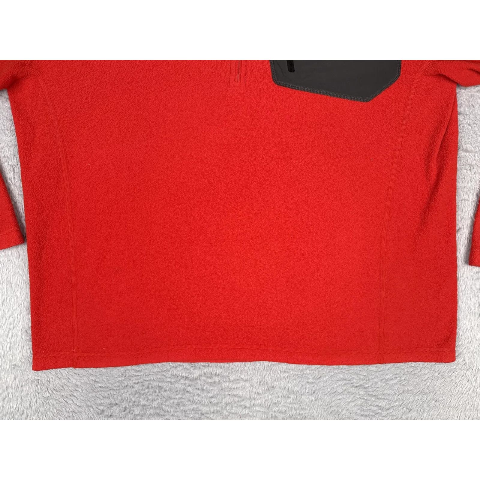 The North Face The North Face Sweater Men XL Red Fleece 1/4 Zip Chest Pocket Pullover Polyester Size US XL / EU 56 / 4 - 5 Thumbnail