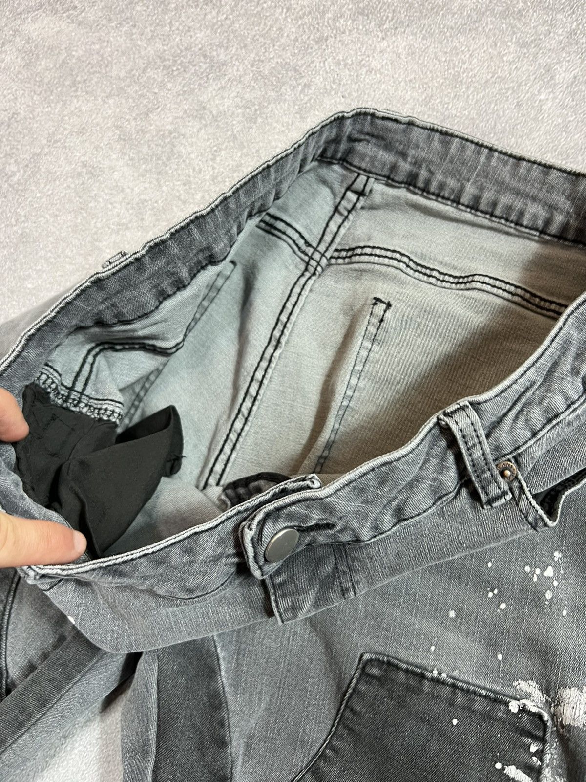 Junya Watanabe FLARED junya watanabe balenci style washed denim jeans Size US 33 - 7 Thumbnail