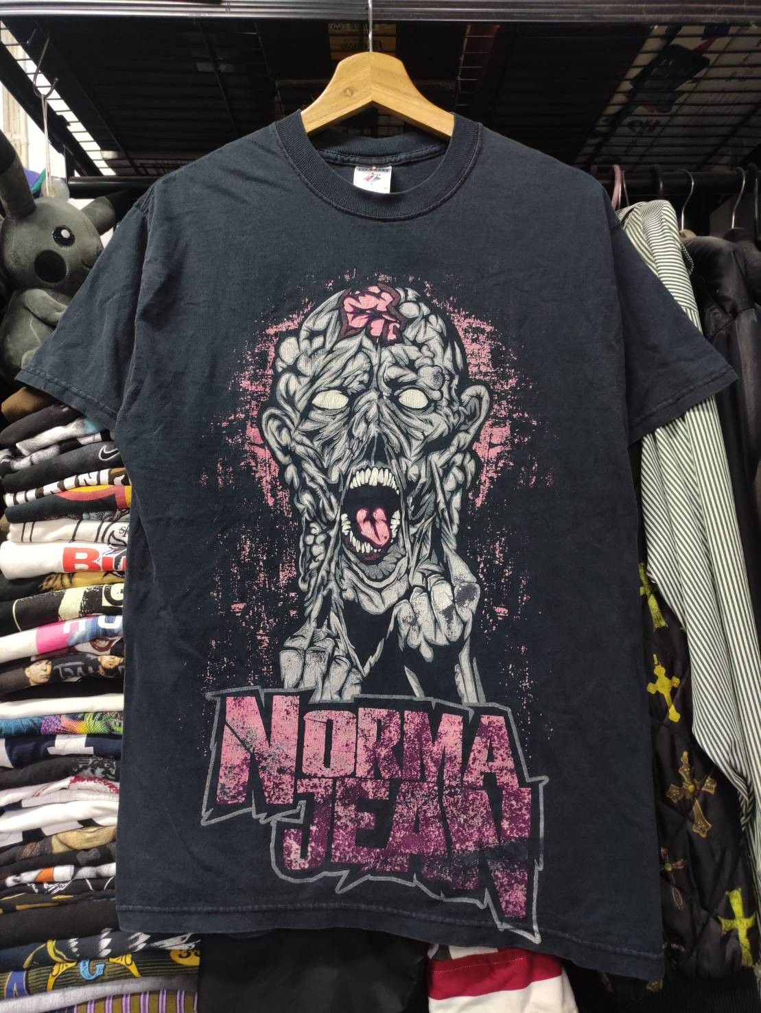 Band Tees Vtg 00's Norma Jean Band Metalcore " Zombie " Big Print Size US M / EU 48-50 / 2 - 1 Thumbnail