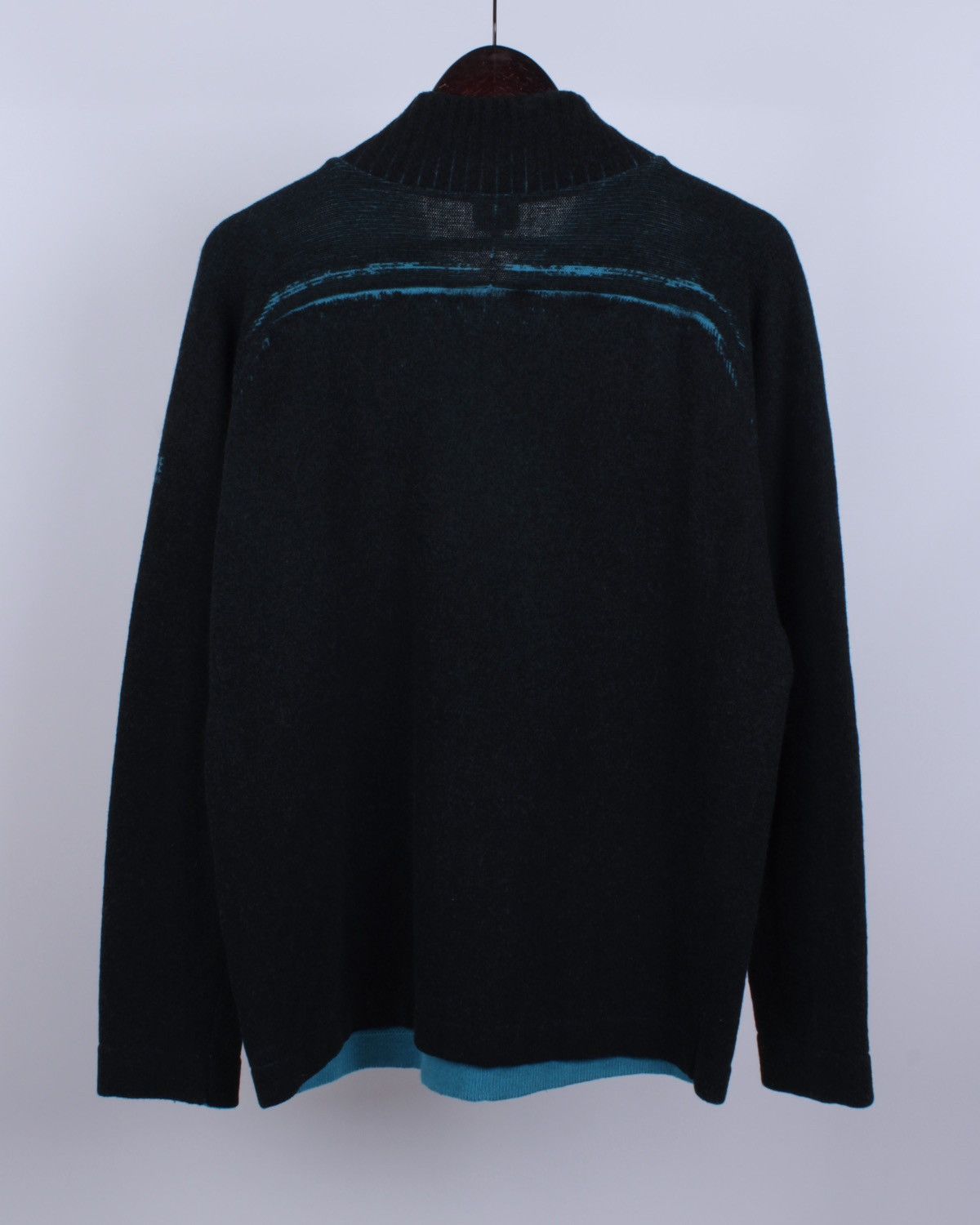 Versace Jeans Couture × Vintage VERSACE Jeans Couture Vintage Half Zip Wool Sweater Size US M / EU 48-50 / 2 - 3 Thumbnail