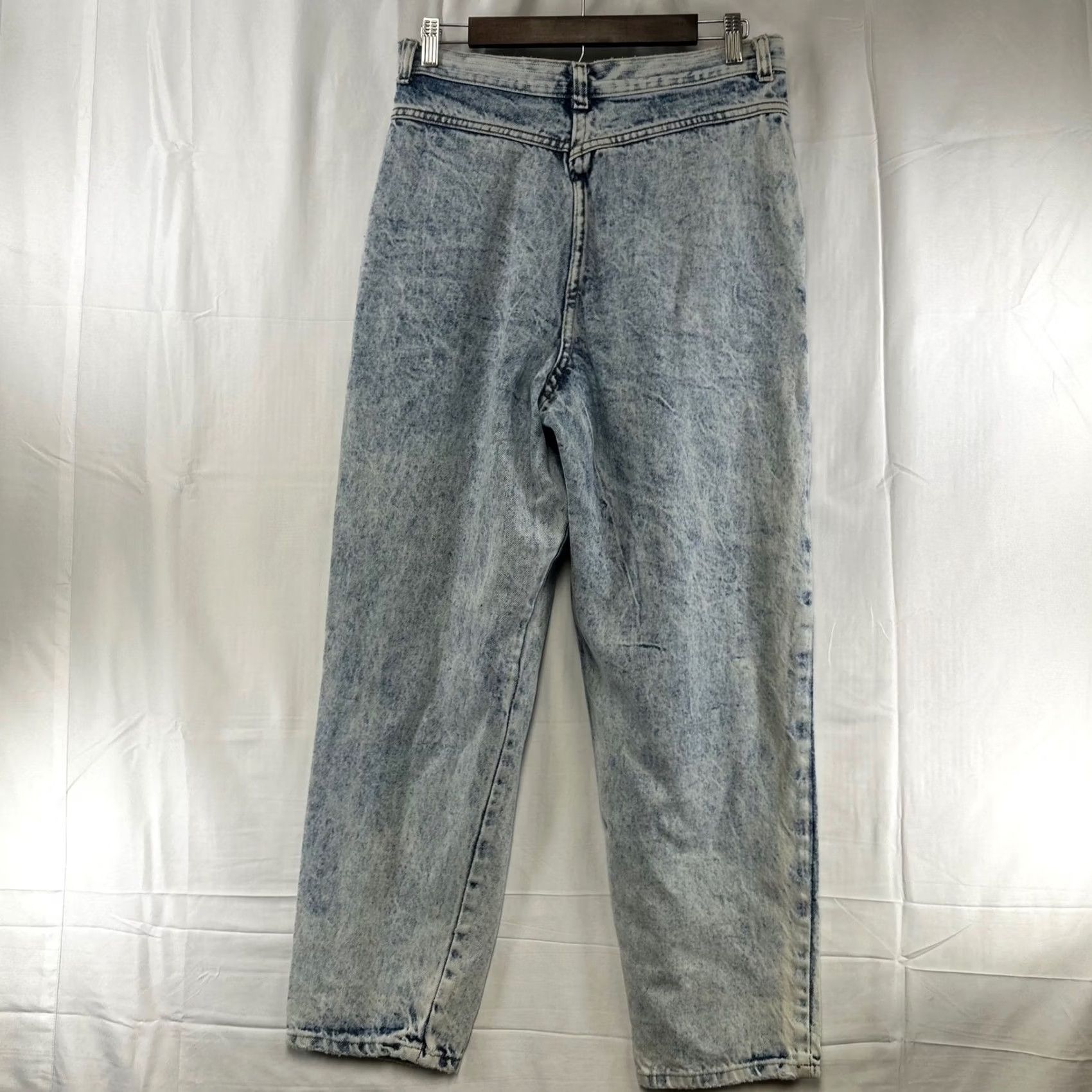 Vintage Congo Trader Jeans Womens 14W Blue Vintage 80s High Rise Tapered Acid Wash Size 36" / US 14 / IT 50 - 3 Thumbnail