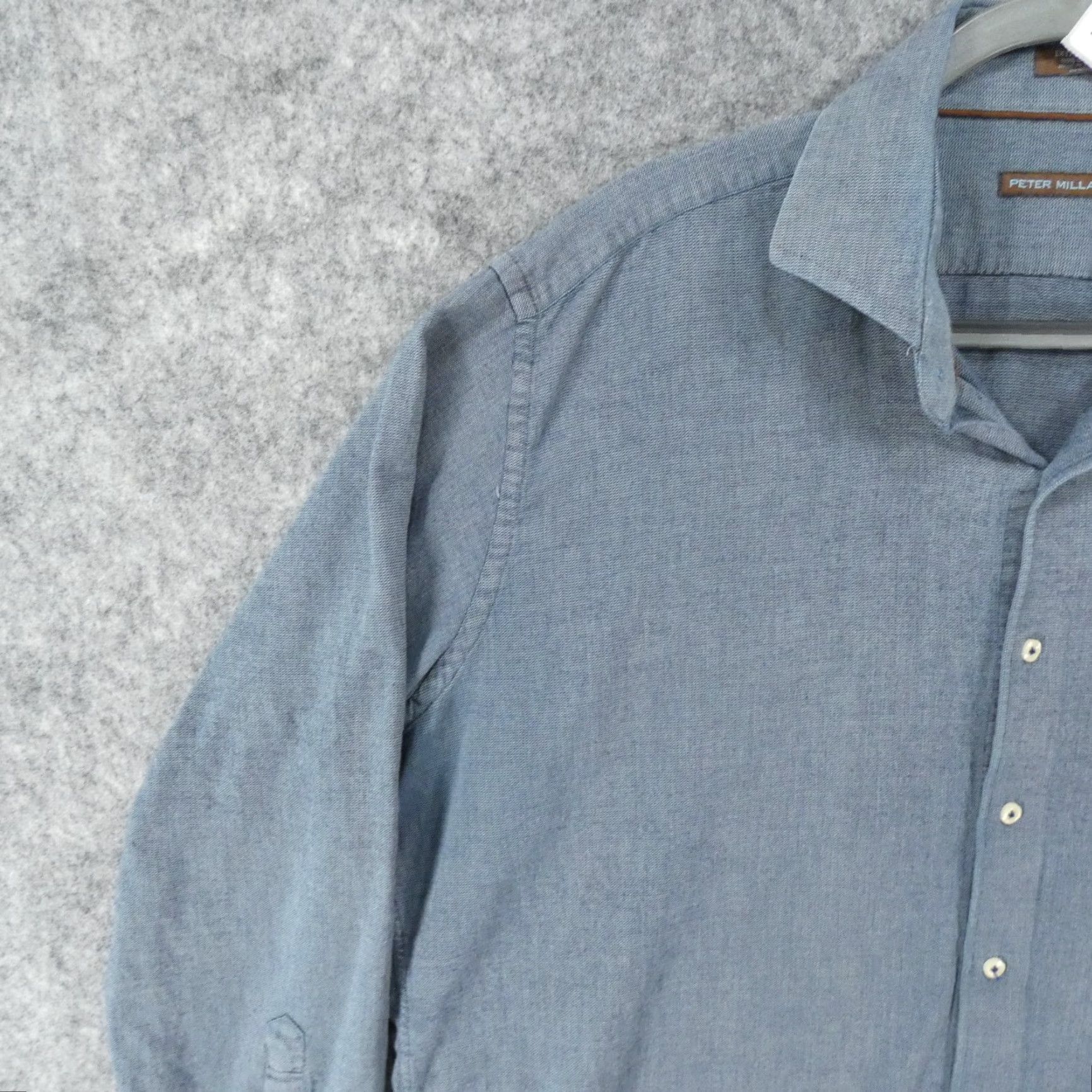 Peter Millar Peter Millar Shirt Mens Extra Large Long Sleeve Button-Up Blue Size US XL / EU 56 / 4 - 3 Thumbnail