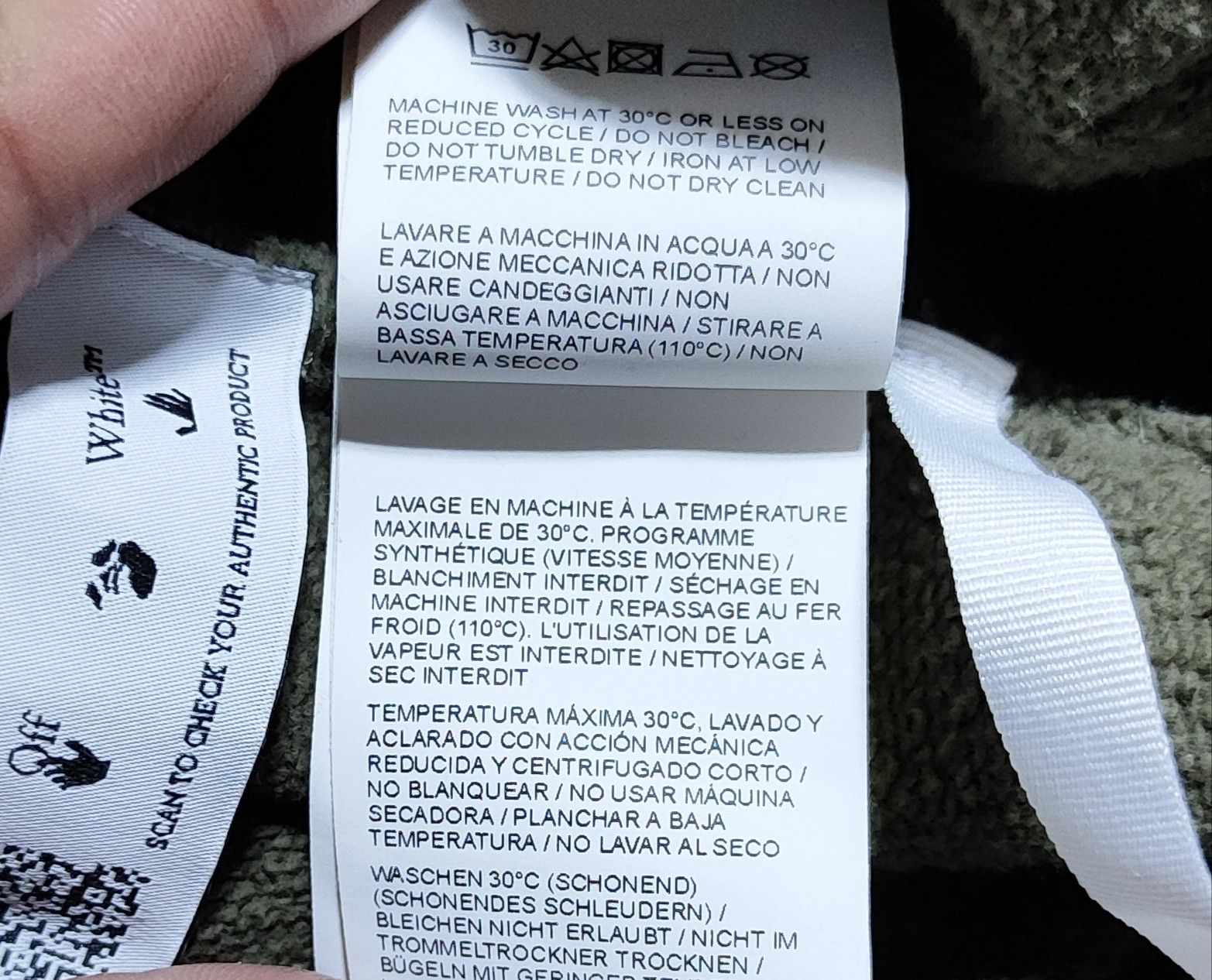 Off-White Off-White Rubber Arrow Diag Tab Print Zip Hoodie Size US M / EU 48-50 / 2 - 13 Thumbnail