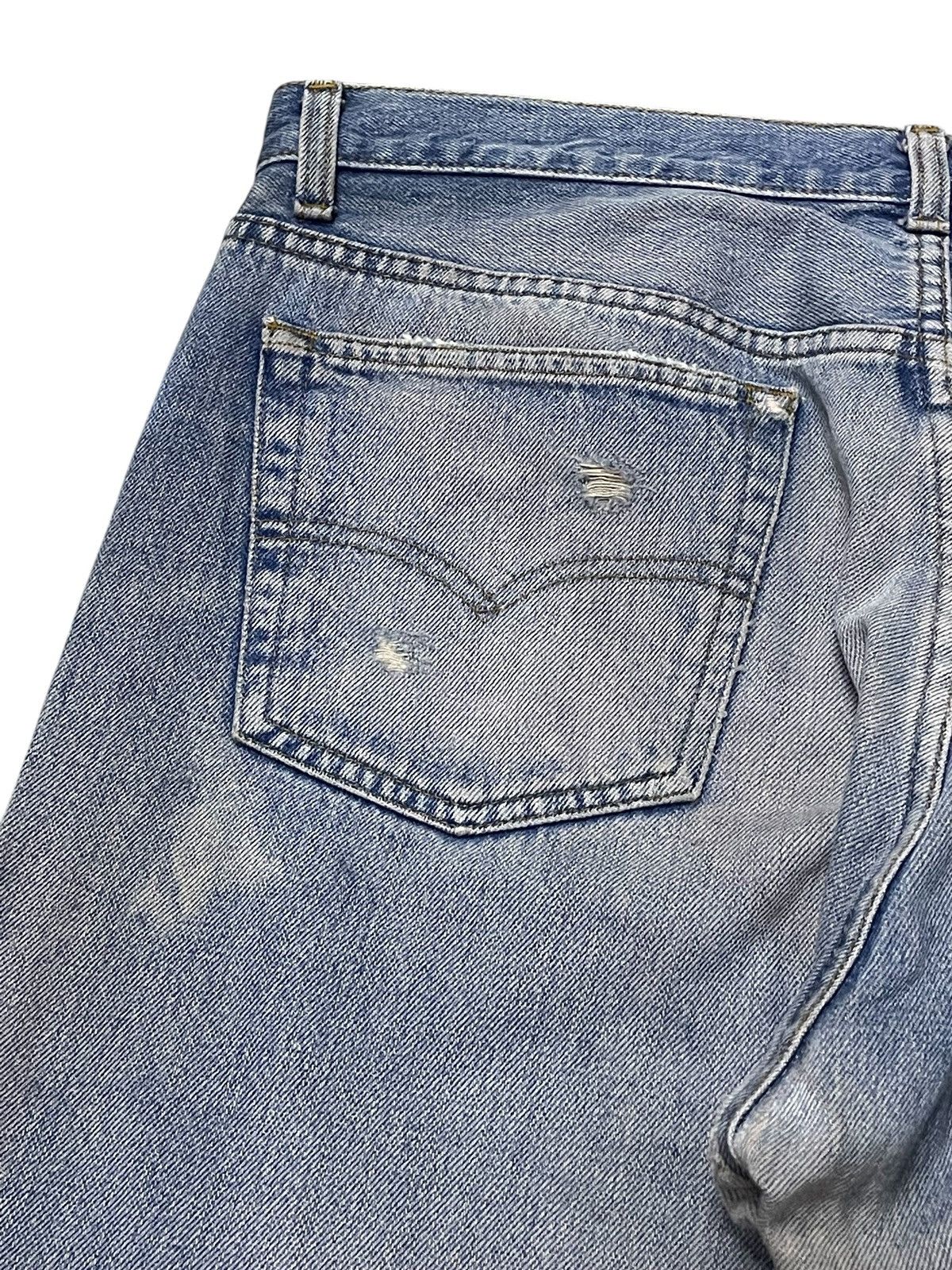 LVC × Levi's × Vintage Vintage Levis 501 Muddy Wash Distressed Jeans Size US 34 / EU 50 - 18 Thumbnail