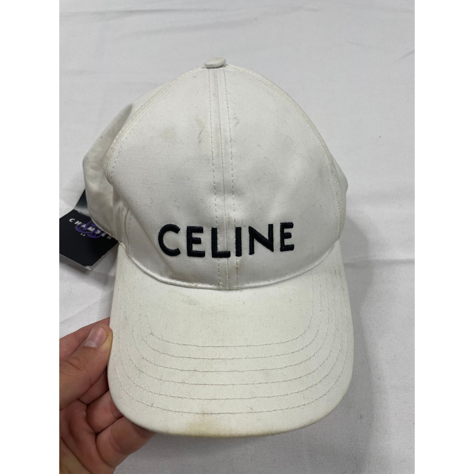 キャップ Celine Cappello Basebal Con Logo CELINE 690$ Baseball Cap - College Logo Embroidery , Cotton