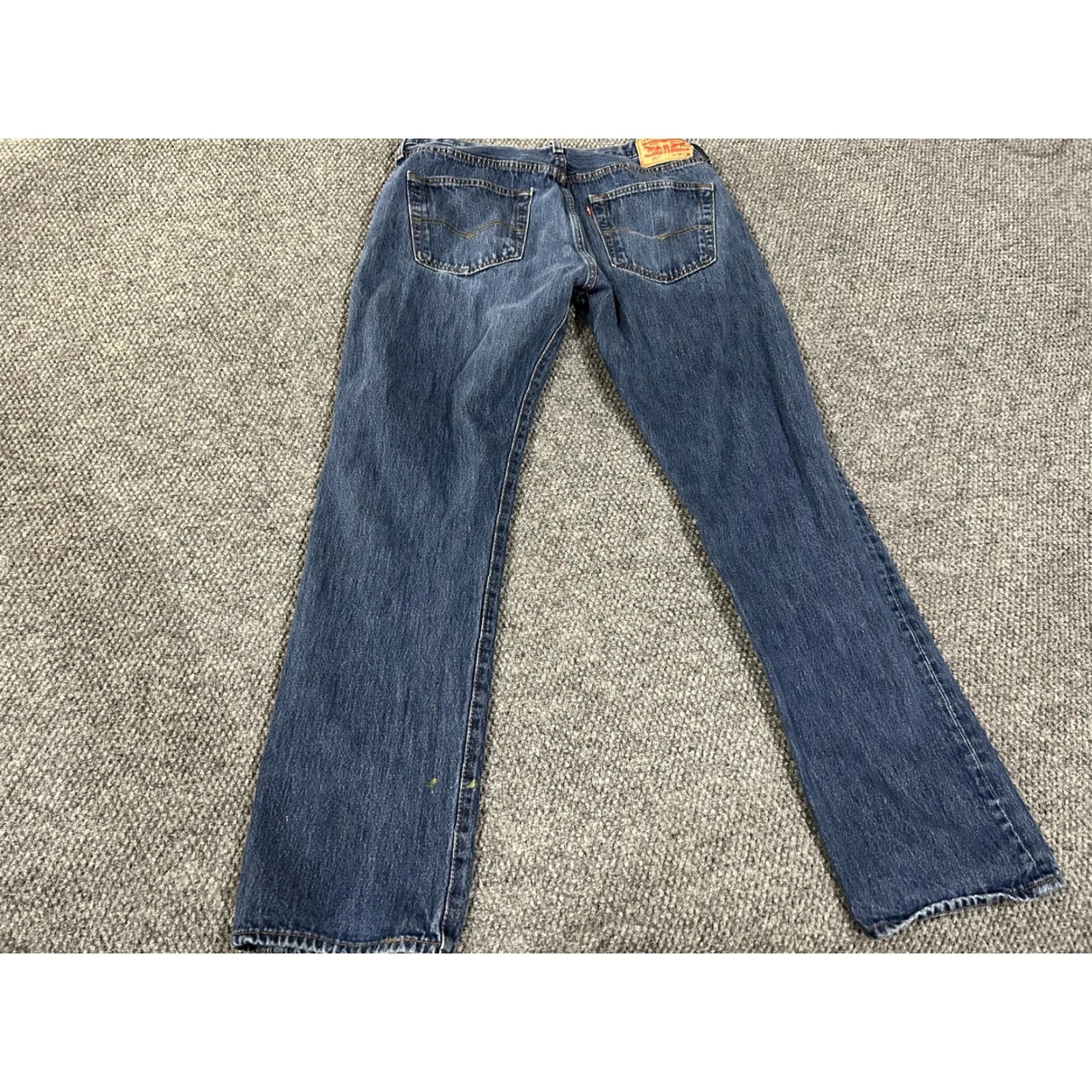 Levi's VINTAGE Levis 501 Jeans Mens 36x34 Blue Straight Leg Button Fly Denim Paint Splatter Size US 36 / EU 52 - 7 Thumbnail