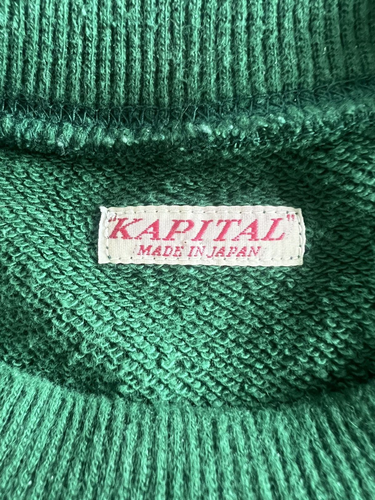 Kapital Kountry Laundry Crewneck (Forest Green) Size US L / EU 52-54 / 3 - 4 Thumbnail