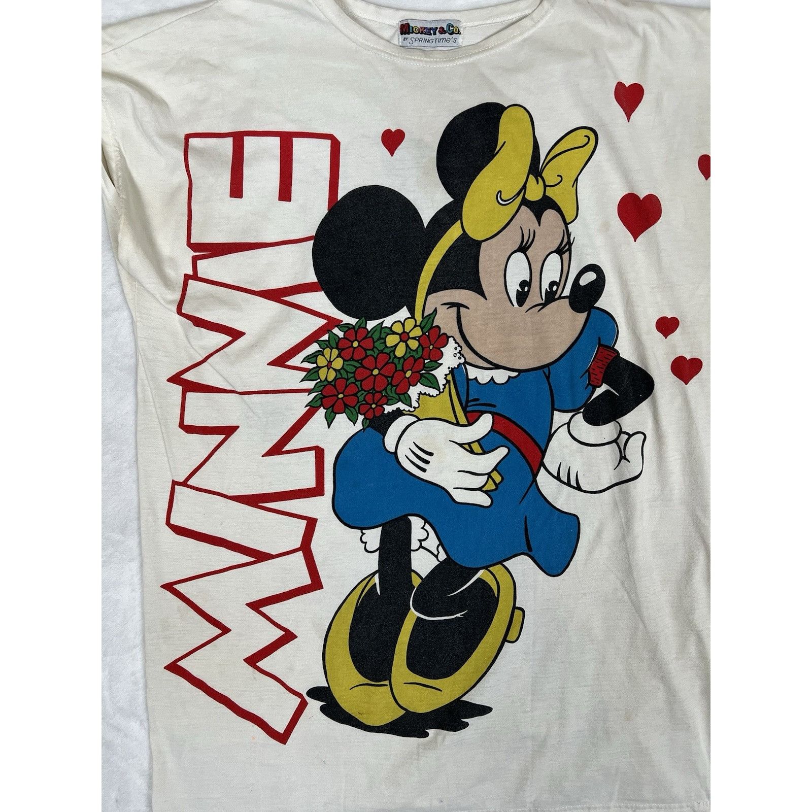 Mickey & Co. Vintage Minnie Mouse Women’s Pajama Shirt Mickey & Co One Si Size ONE SIZE - 2 Thumbnail