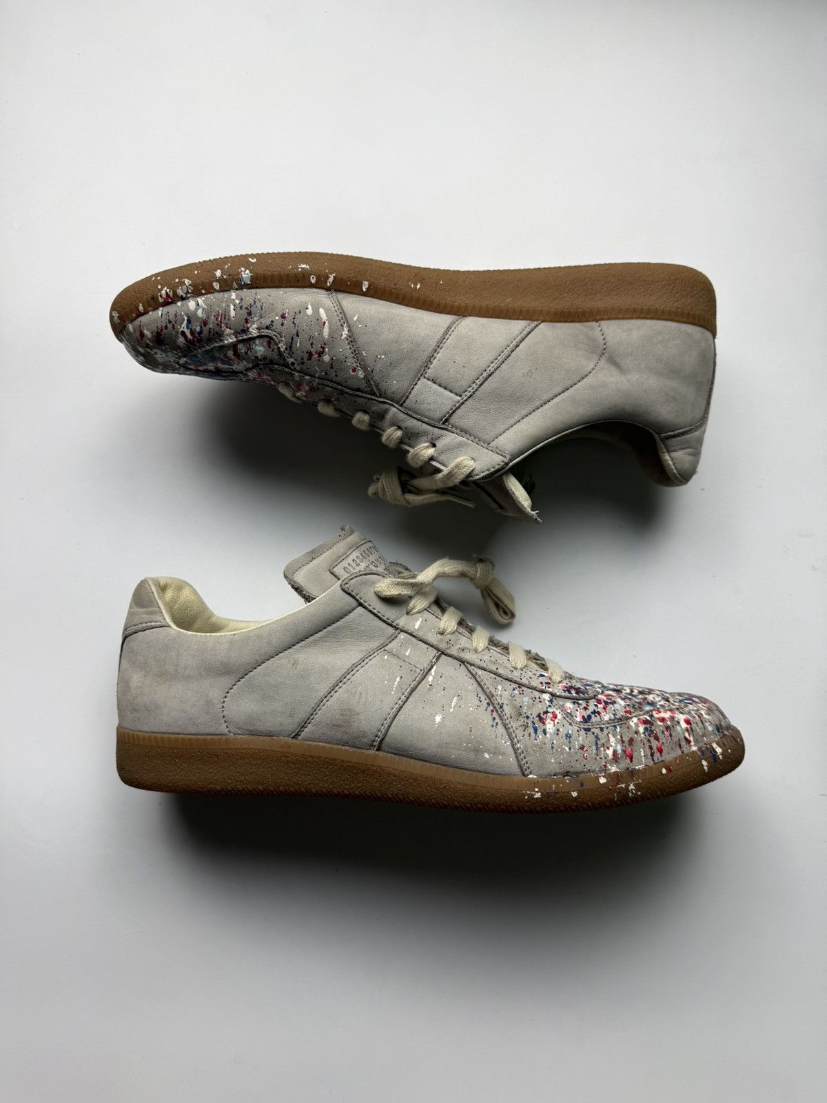 Maison Margiela Brown Paint Splatter Gats