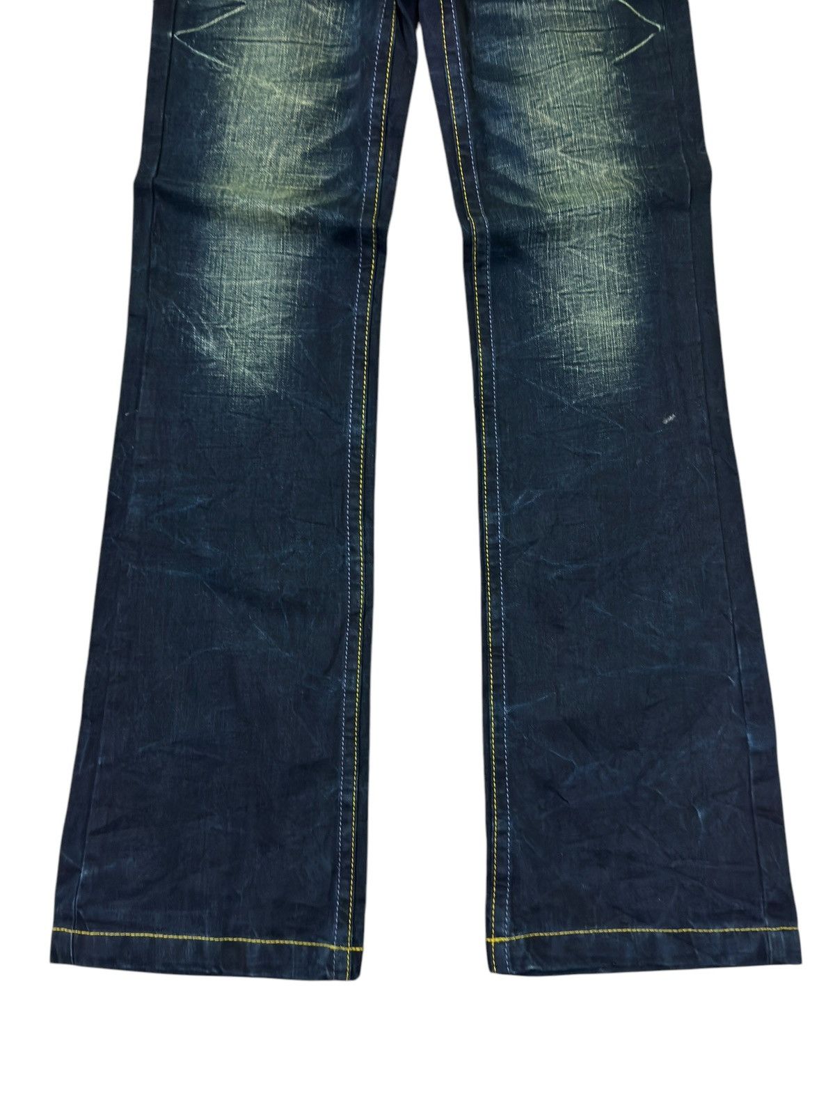 Japanese Brand FLARE RIOBERA SKELETON EMBROIDERED DESIGN LOW RISE DENIM Size US 28 / EU 44 - 6 Thumbnail