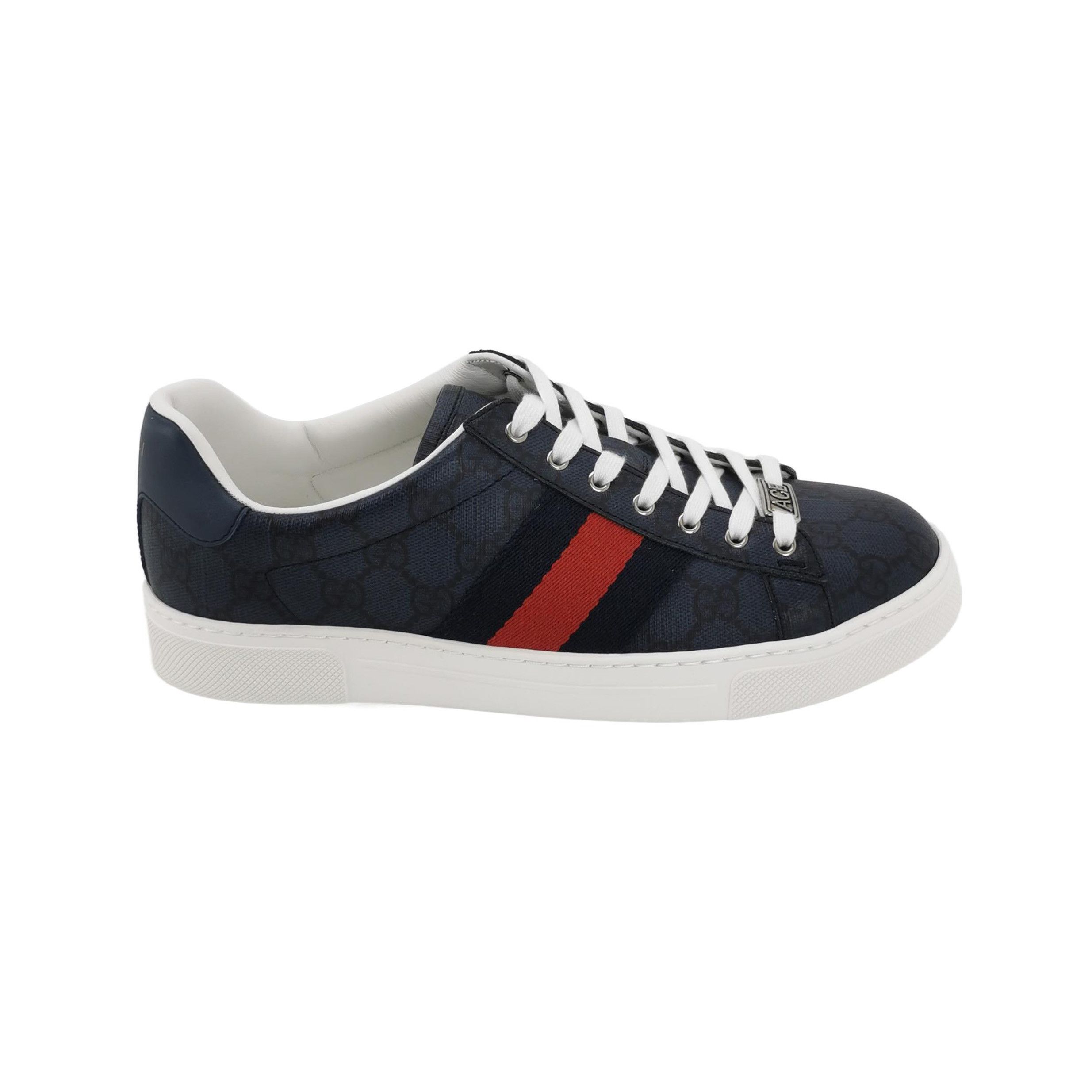 Gucci Gucci Ace Monogram Stripe Sneakers Size 7 Size US 7 / EU 40 - 1 Thumbnail
