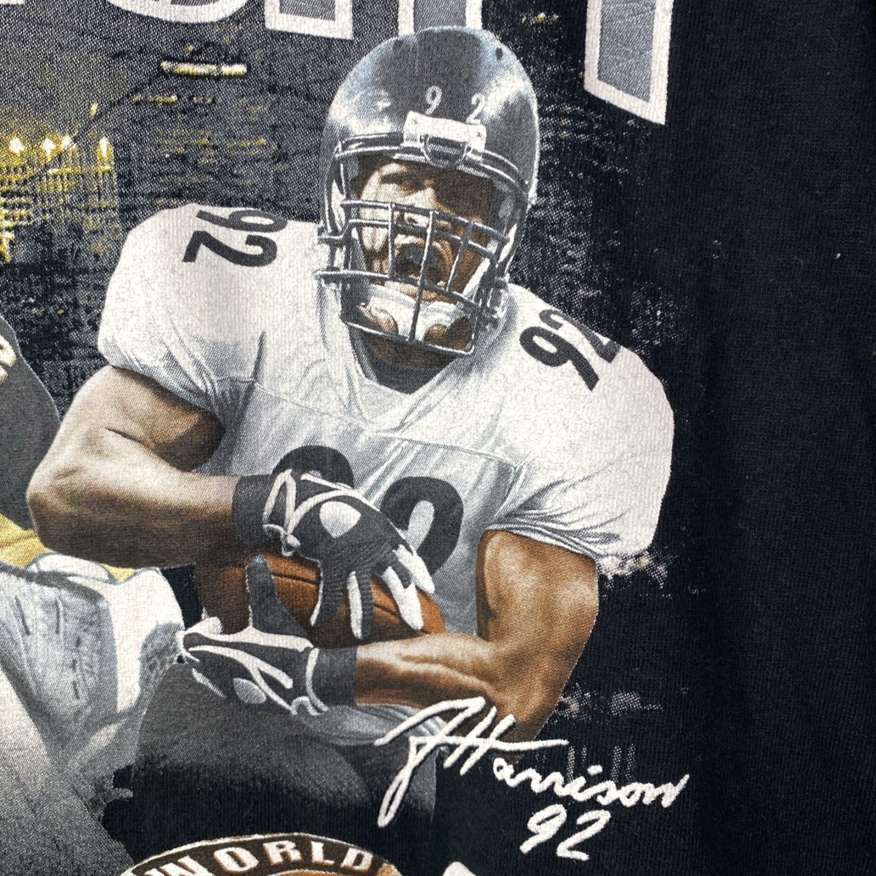 Gildan Pittsburgh Sports T Shirt Mens Black Gildan Short Sleeve Size M City Of Champions Marc Andre Fleury James Harrison"} Size US M / EU 48-50 / 2 - 6 Thumbnail