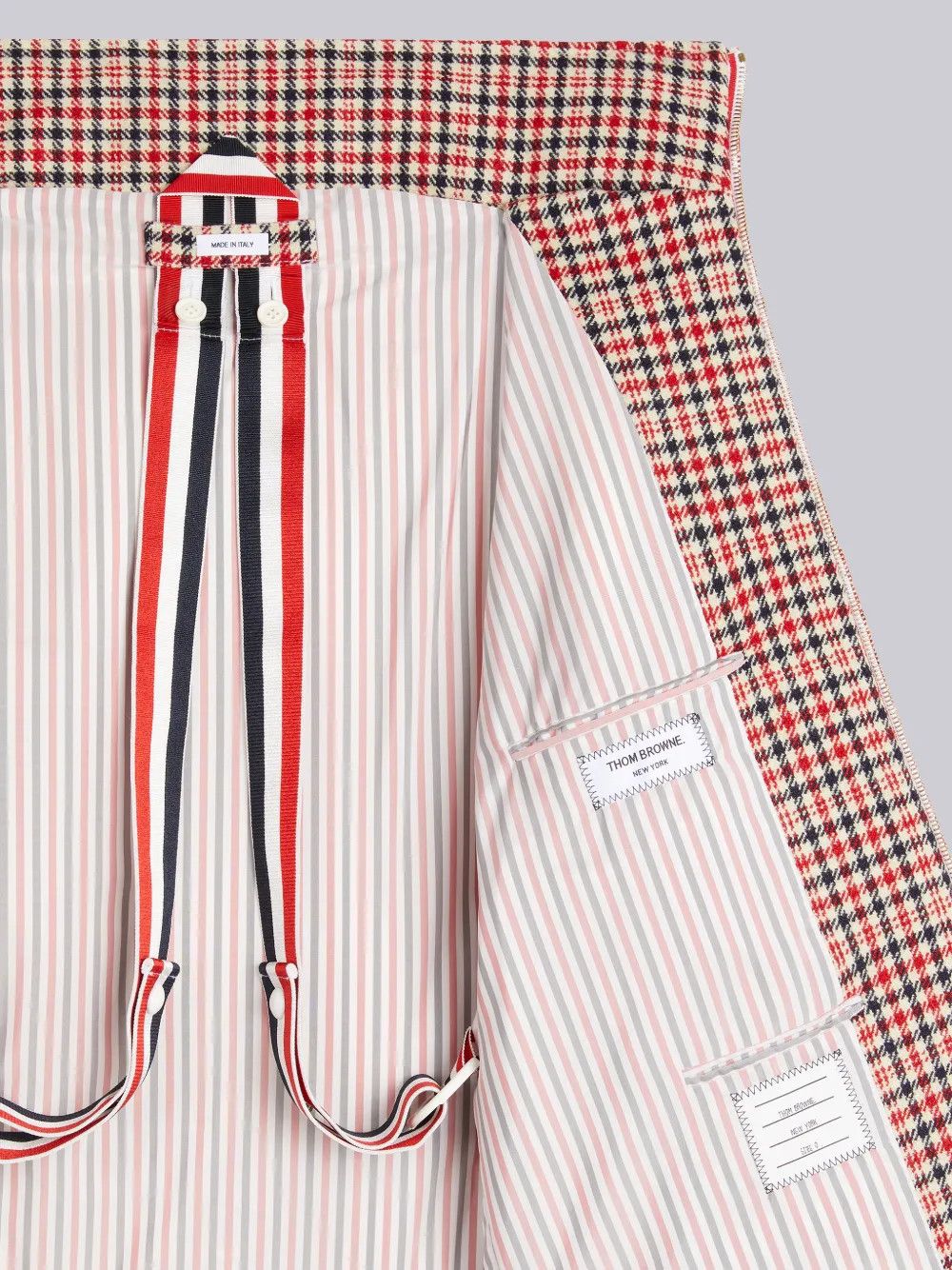 Thom Browne Down Tweed Gunclub Overcheck Jacket Size US M / EU 48-50 / 2 - 4 Thumbnail