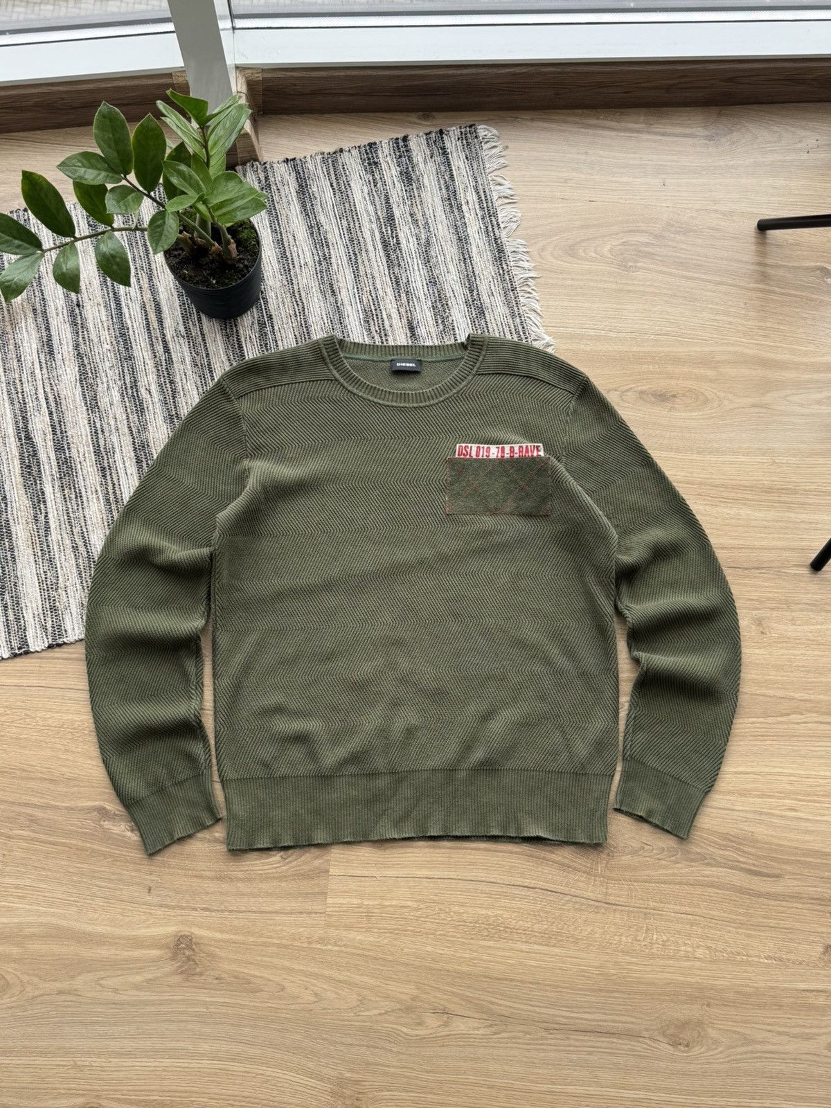 Diesel Diesel Knitwear Green Sweatshirt Size M Men military Size US M / EU 48-50 / 2 - 3 Thumbnail