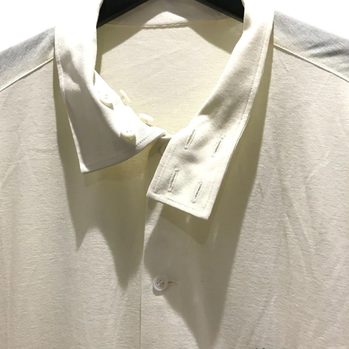 Yohji Yamamoto Yohji Yamamoto pour homme TWISTED ASYMMETRIC STAND BLOUSE Size US M / EU 48-50 / 2 - 3 Thumbnail