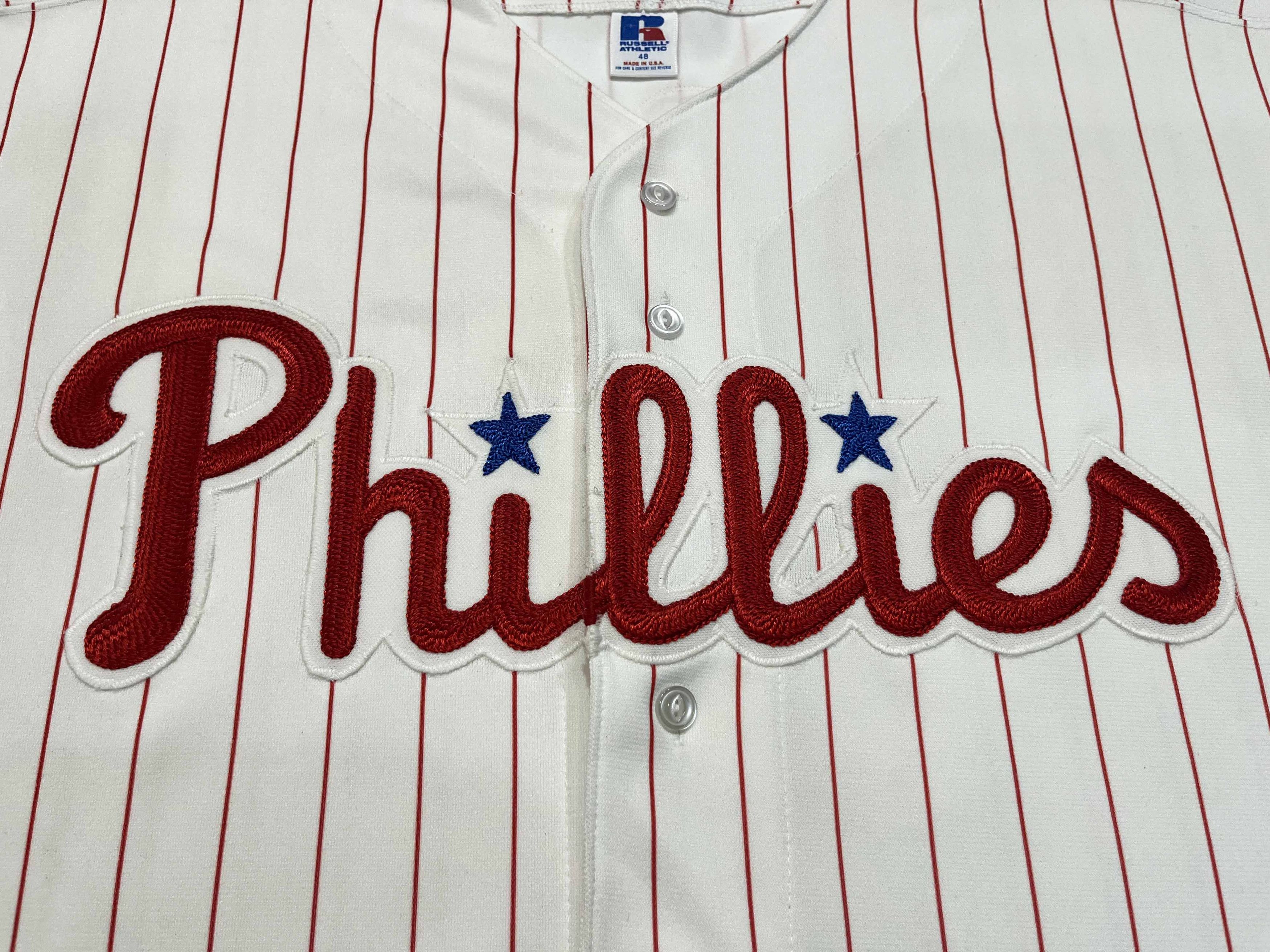 Russell Athletic Russell Diamond MLB Philadelphia Phillies DYKSTRA #4 Jersey Size US L / EU 52-54 / 3 - 2 Thumbnail