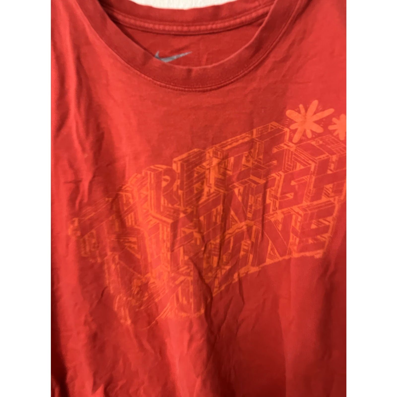 Nike Nike Air Logo Graphic T-Shirt Mens 2XL Red Short Sleeve Regular Fit Size US XXL / EU 58 / 5 - 2 Thumbnail