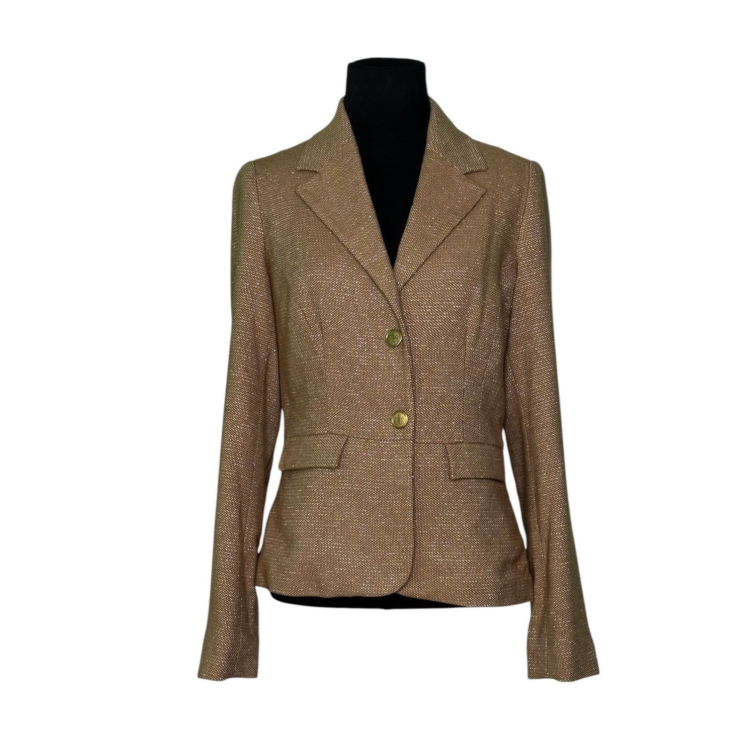 Old Navy Old Navy shimmery gold long sleeves blazer size Small Size S / US 4 / IT 40 - 10 Thumbnail