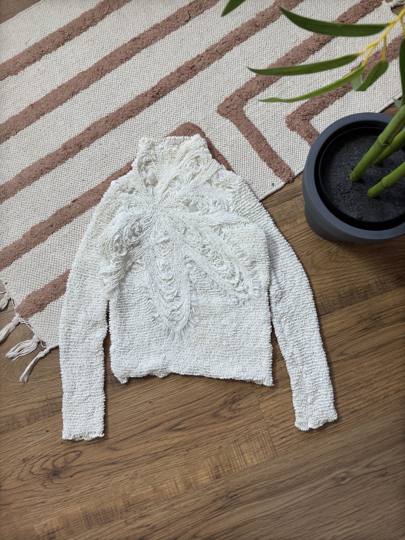 Vintage VINTAGE MESH HARVESTED STYLE DOUBLET LONG SLEEVE Size ONE SIZE - 4 Thumbnail
