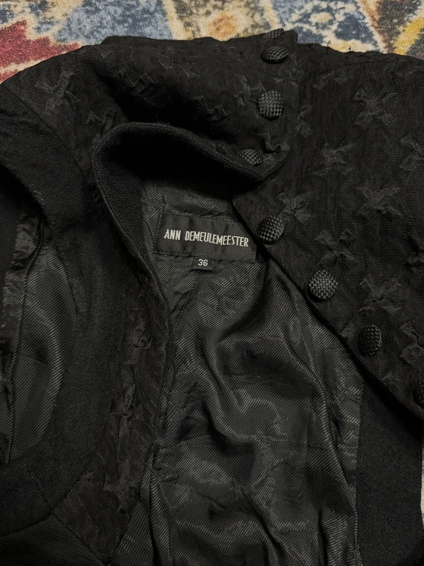 Ann Demeulemeester Ann demeulemeester black embroidered short vest. Size S / US 4 / IT 40 - 5 Thumbnail