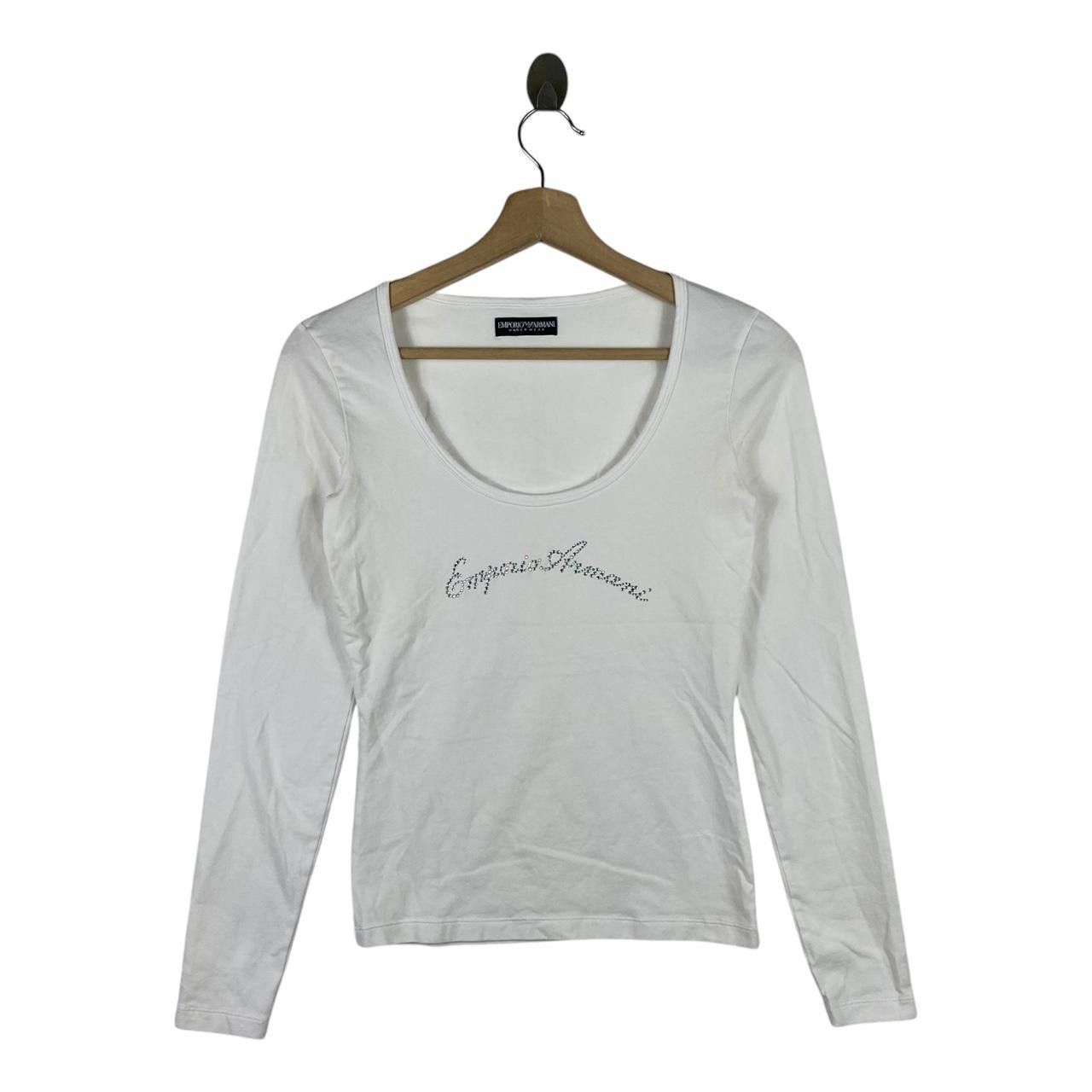 Emporio Armani EMPORIO ARMANI ITALY Bling Swarovski Collection Tee Shirt Size XS / US 0-2 / IT 36-38 - 1 Thumbnail