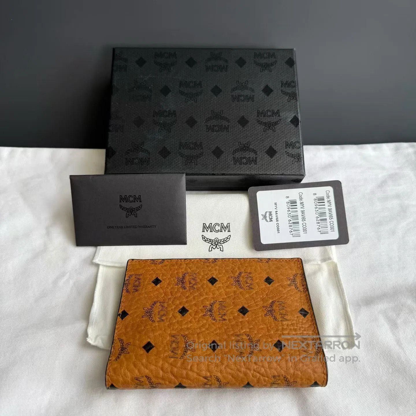 Japanese Brand MCM Brown Love Limited Passport Card Holder. Size ONE SIZE - 2 Thumbnail