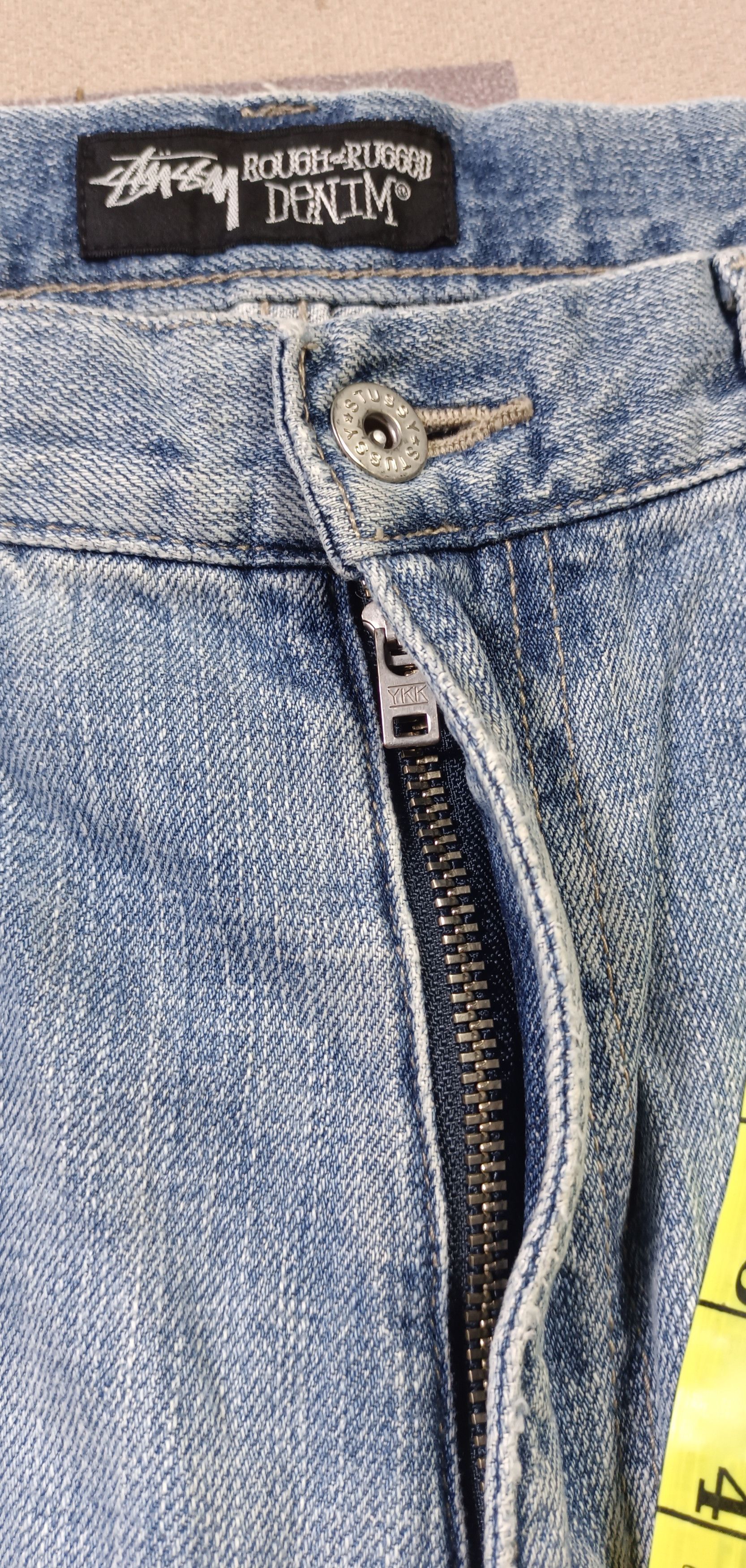 Vintage 00s💥 Stussy Rough & Rugged Distressed Denim