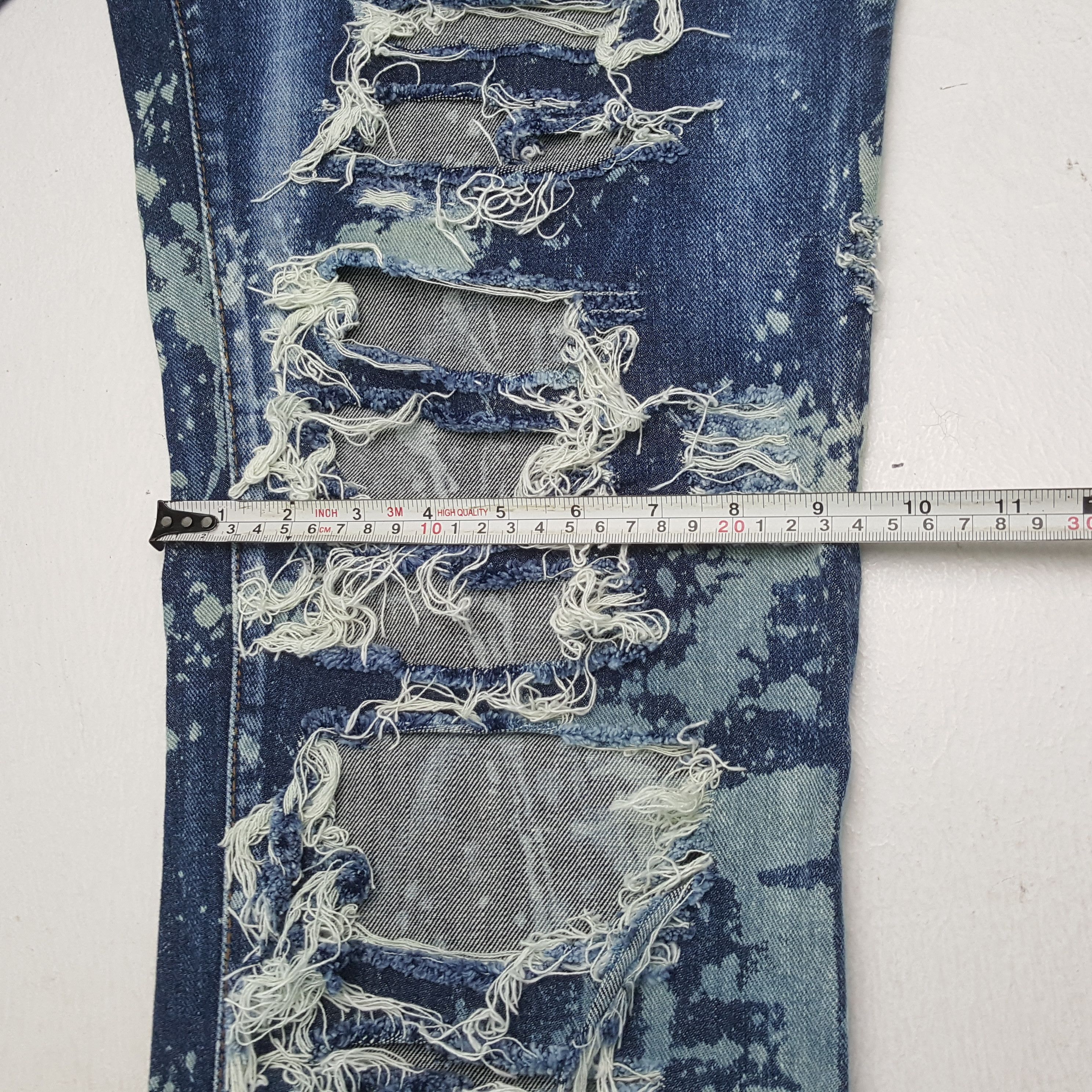 Japanese Brand × Vintage Vintage DENIM EXCHANGE Japanese Brand Distressed Jeans Size US 32 / EU 48 - 10 Thumbnail